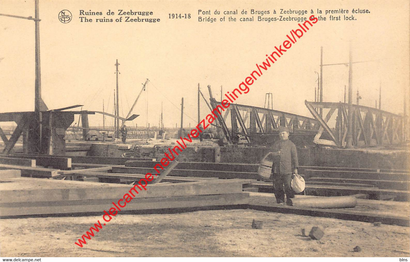 Pont Du Canal De Bruges à Zeebrugge à La Première écluse - 1914-1918 - Zeebrugge - Zeebrugge