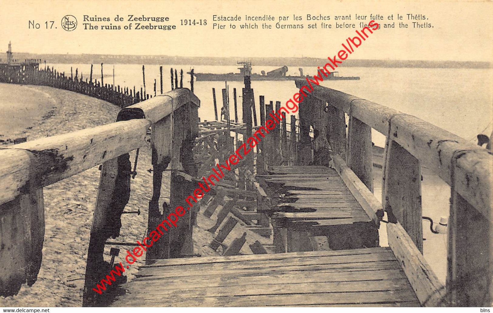 Pier To Which The Germans Set Fire Before Fleeing And The Thetis- 1914-1918 - Zeebrugge - Zeebrugge