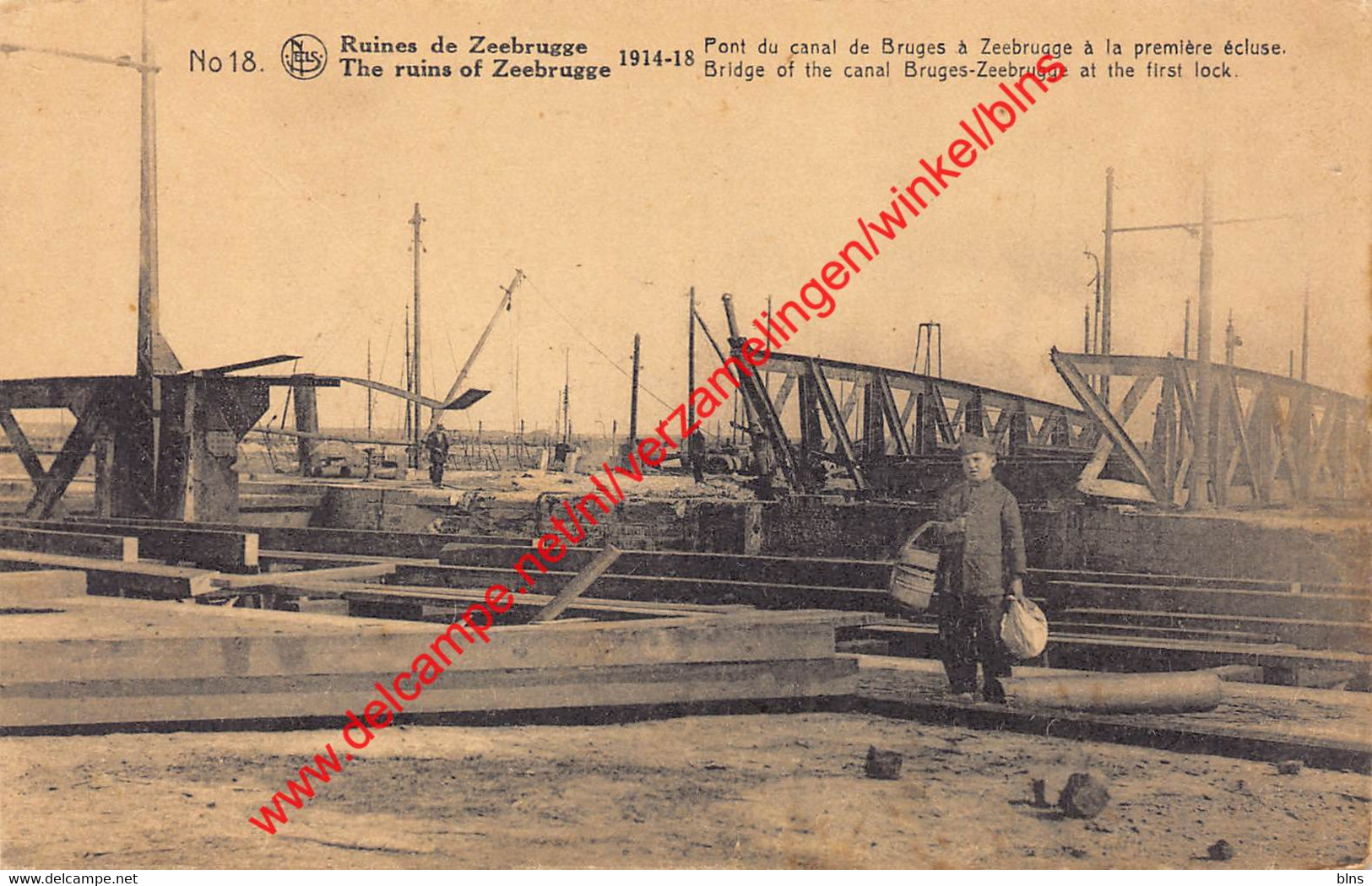 Pont Du Canal De Bruges à Zeebrugge à La Première écluse - 1914-1918 - Zeebrugge - Zeebrugge