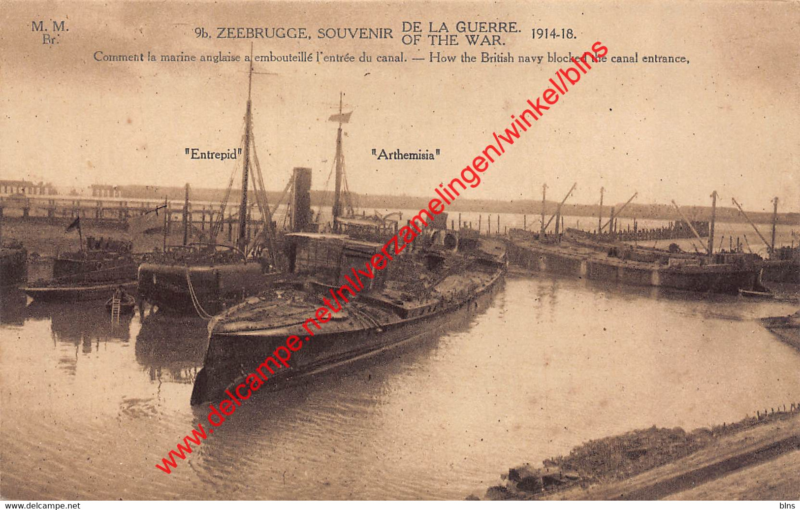 Entrepid - Arthemisia - How The British Navy Blocked The Canal Entrance - 1914-1918 - Zeebrugge - Zeebrugge