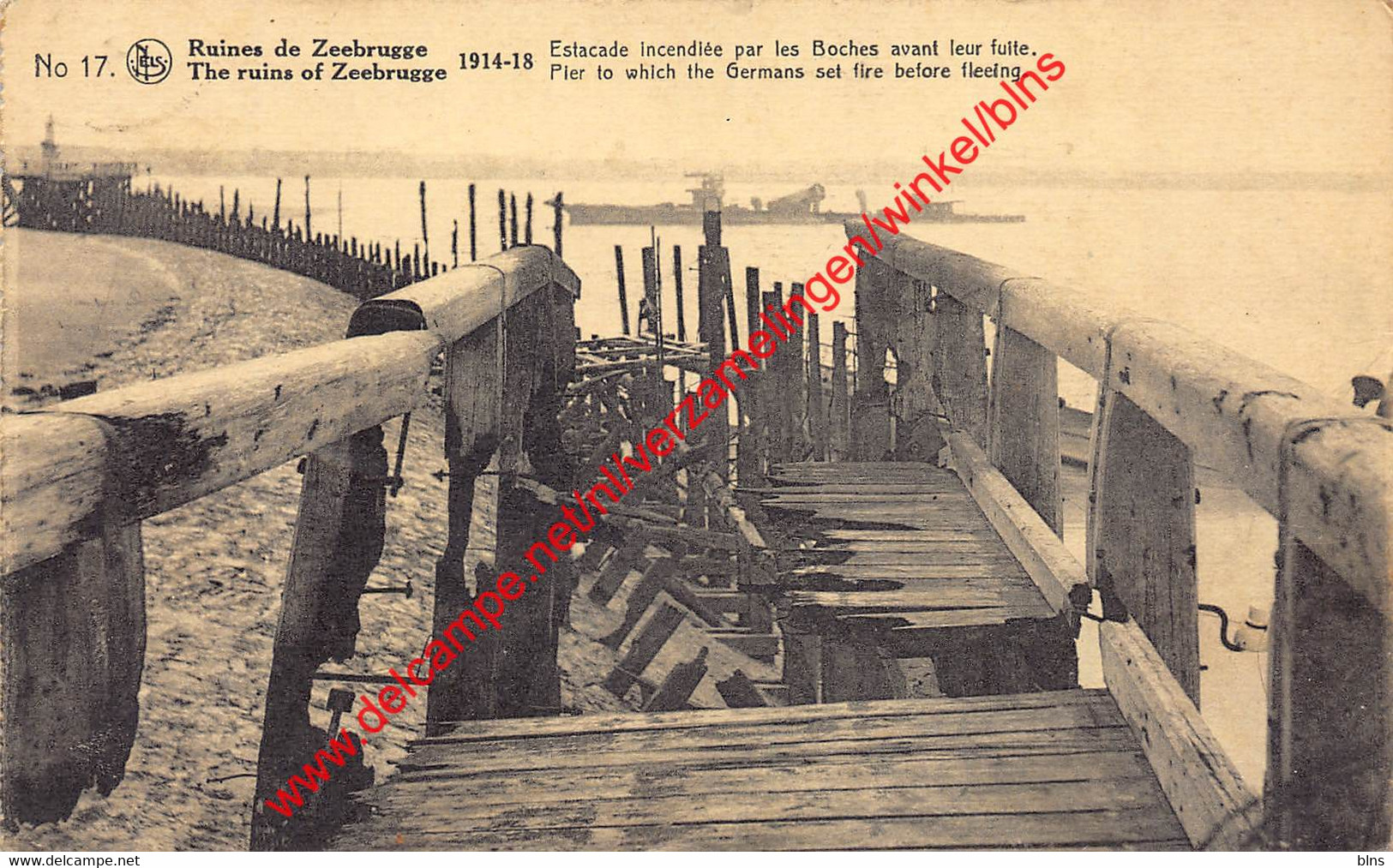 Pier To Which The Germans Set Fire Before Fleeing - 1914-1918 - Zeebrugge - Zeebrugge