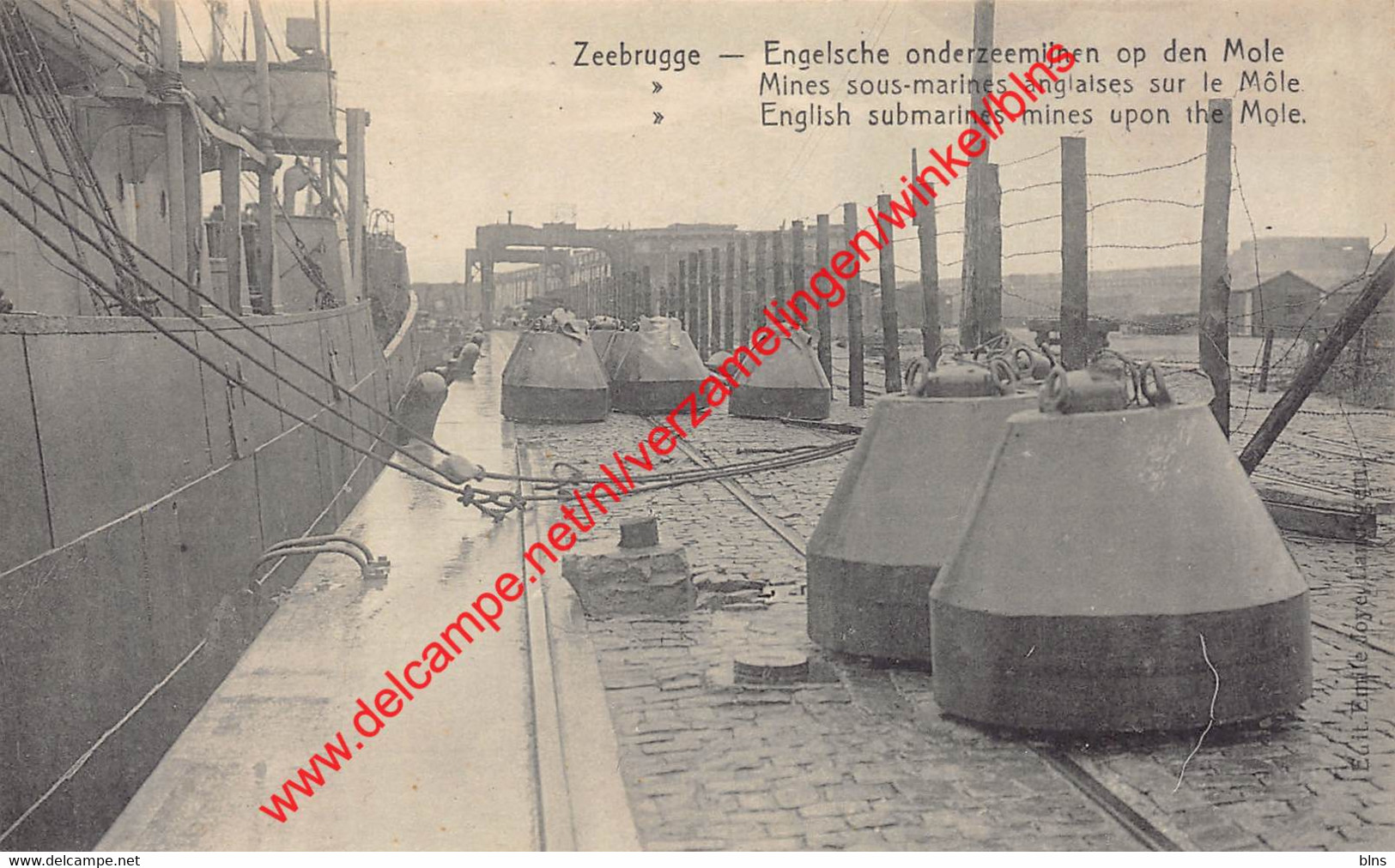 Engelsche Onderzeemijnen Op Den Mole - 1914-1918 - Zeebrugge - Zeebrugge