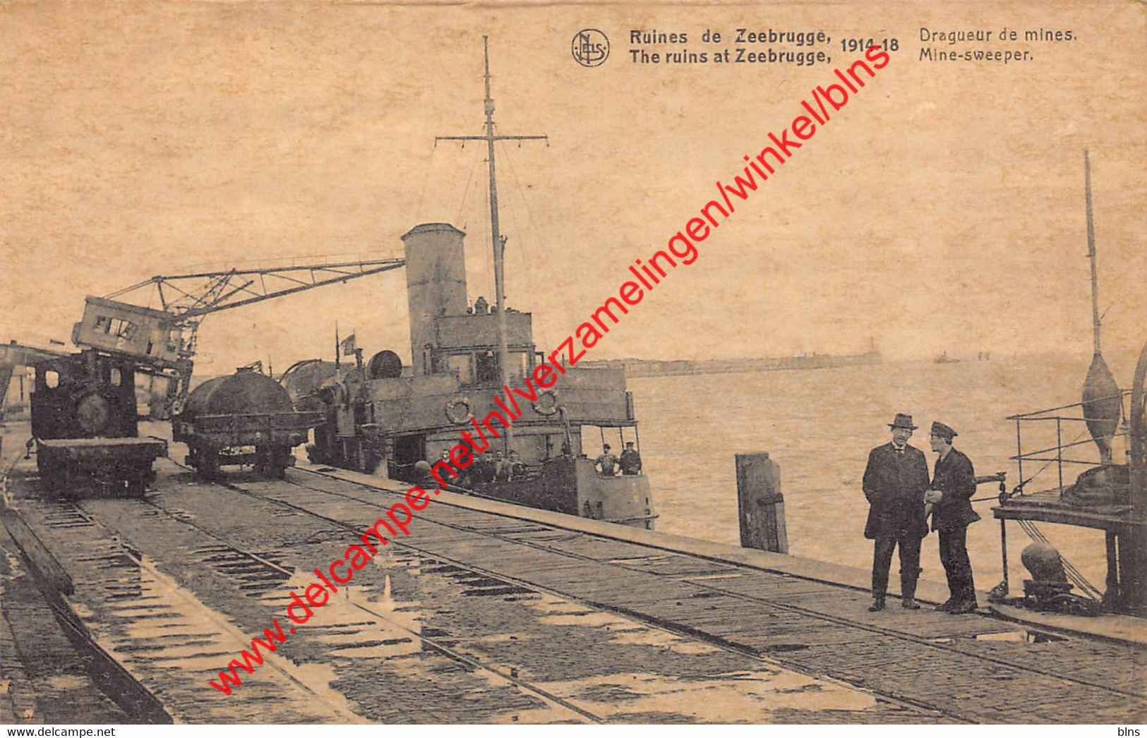 Mine-sweeper - Dragueur De Mines - 1914-1918 - Zeebrugge - Zeebrugge