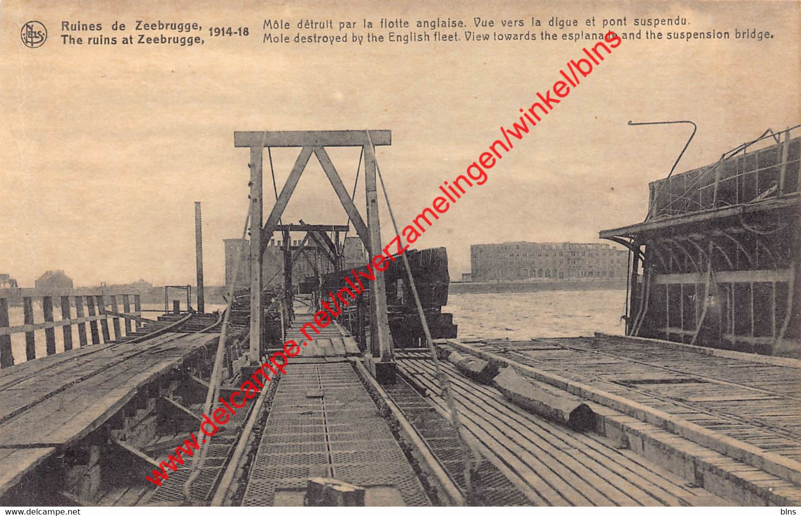 Mole Destroyed By The English Fleet - 1914-1918 - Zeebrugge - Zeebrugge