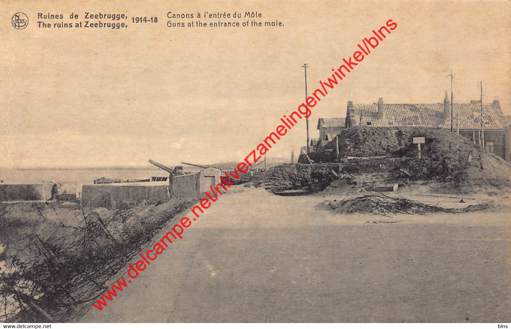 Guns At The Entrance Of The Mole - 1914-1918 - Zeebrugge - Zeebrugge