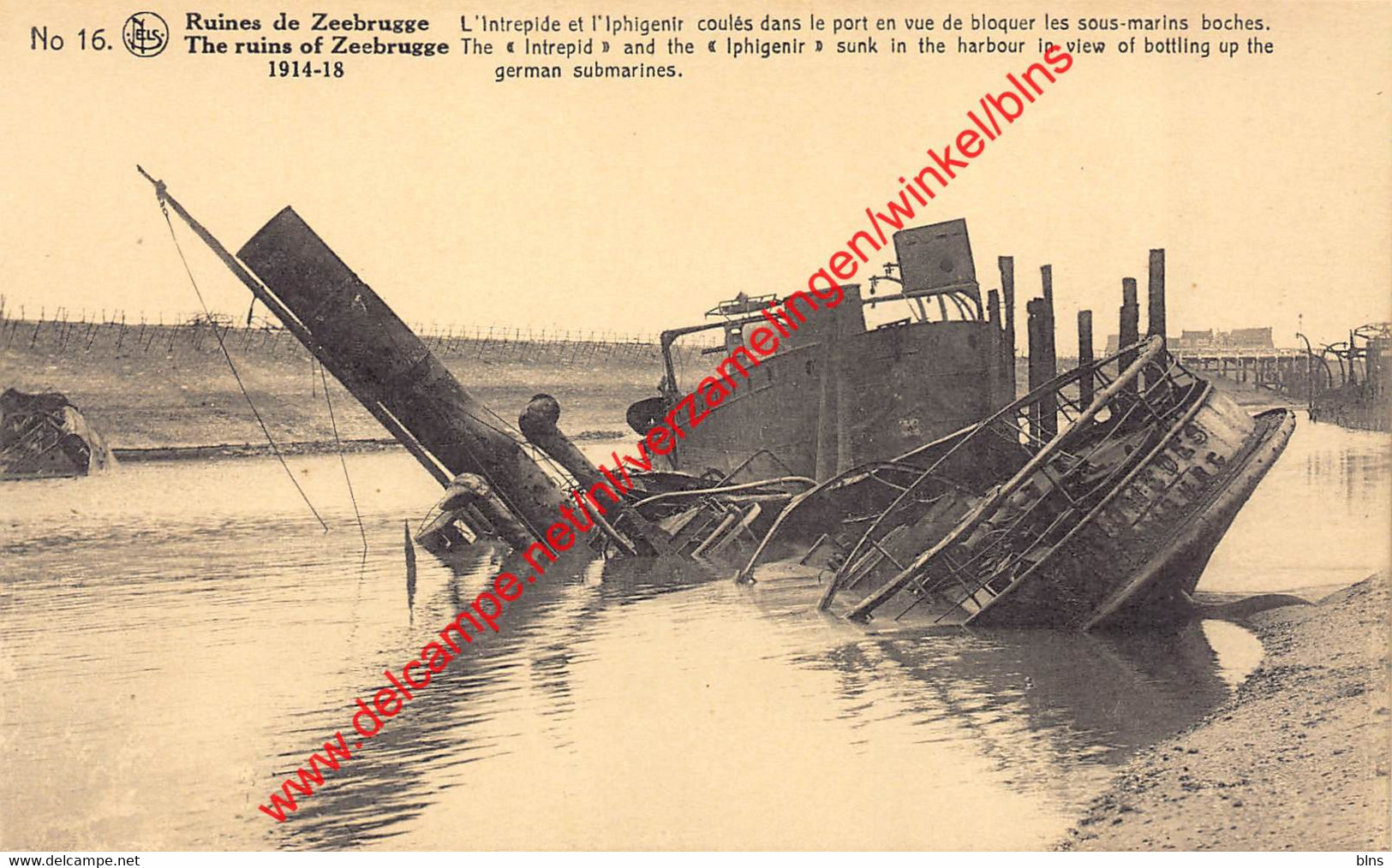 The Intrepid And The Iphigenir Sunk In The Harbour - Zeebrugge - Zeebrugge