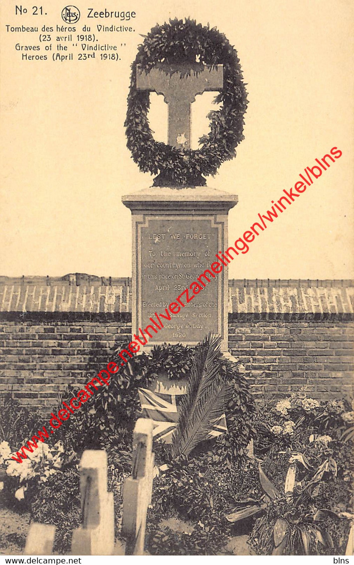 Graves Of The Vindictive Heroes - April 23rd 1918 - Zeebrugge - Zeebrugge