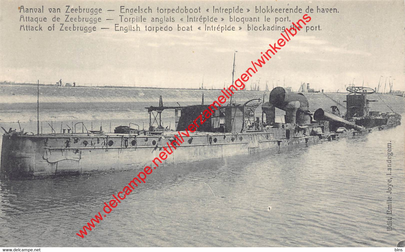English Torpedo Boat Intrepid Blockading The Port - Zeebrugge - Zeebrugge