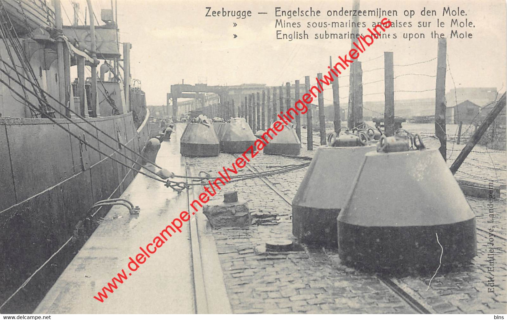 Engelsche Onderzeemijnen Op Den Mole - 1914-1918 - Zeebrugge - Zeebrugge