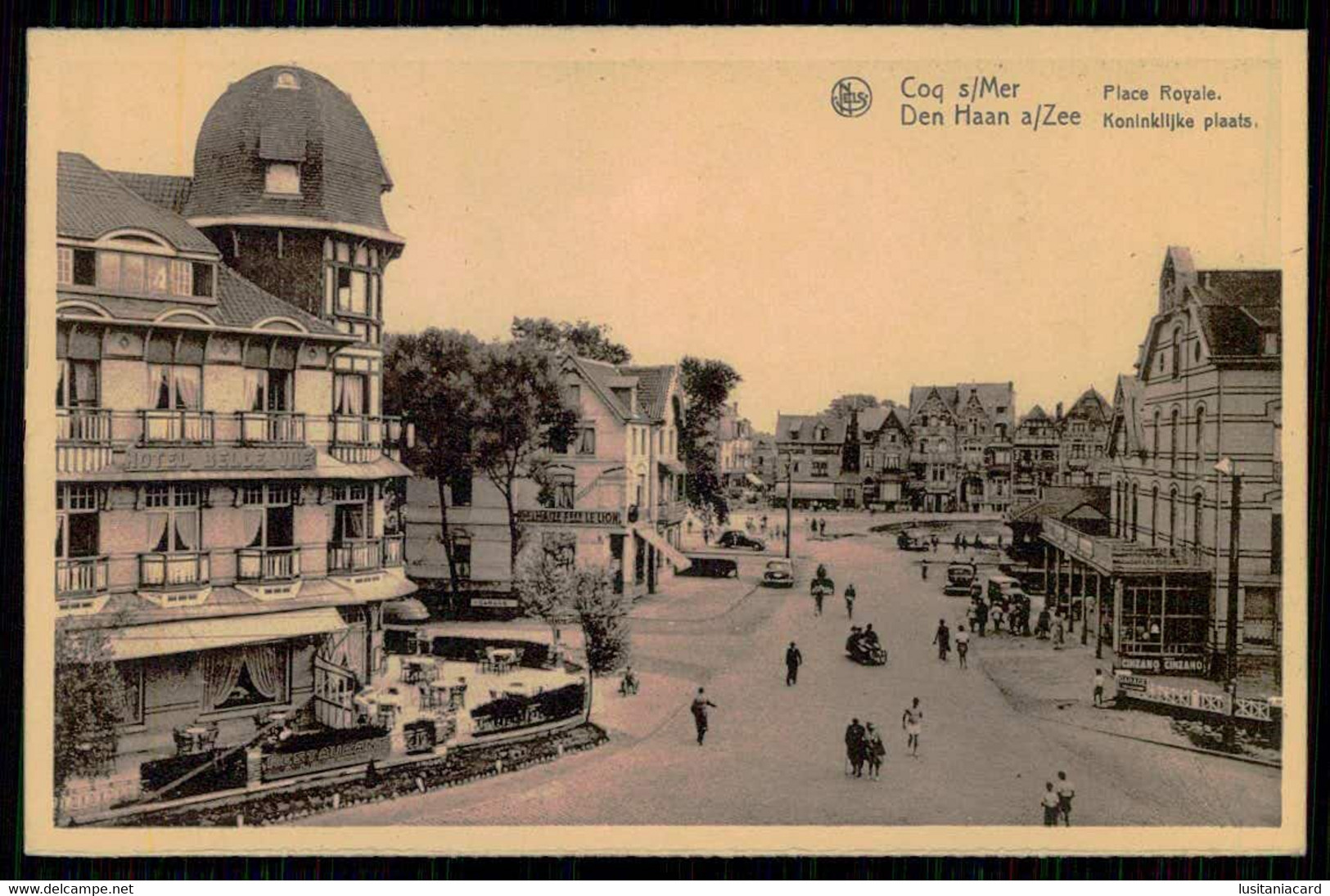 OSTENDE - DE HAN ZEE - COQ SUR MER - Place Royale.  ( Ed. R. Ghevaert - Nels ) Carte Postale - De Haan