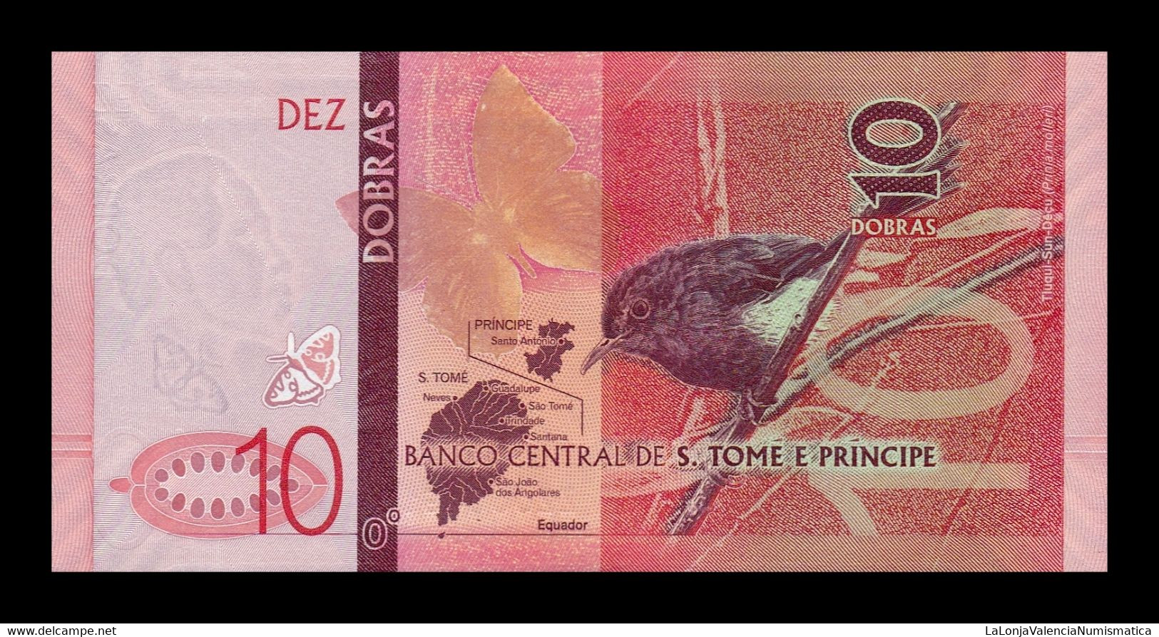 Santo Tome Y Príncipe 10 Dobras 2020 (2021) Pick New Replacement Paper SC UNC - Sao Tomé Et Principe