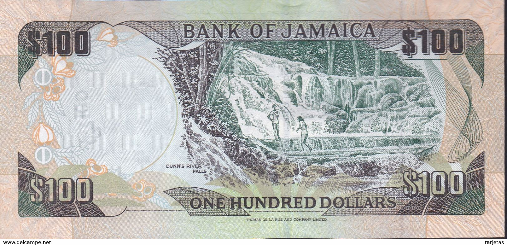 BILLETE DE JAMAICA DE 100 DOLLARS DEL AÑO 2007 SIN CIRCULAR (UNC) (BANKNOTE) - Jamaica