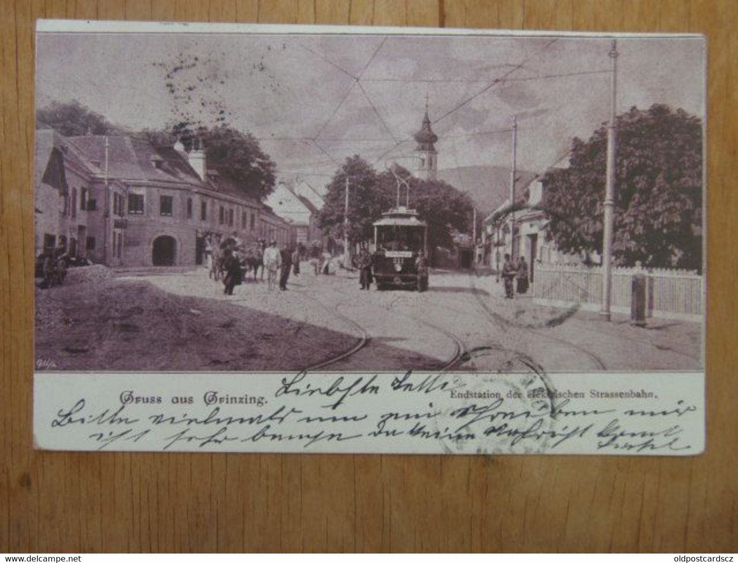 Wien 567 Bezirk 19 XIX Dobling Grinzing Tram 311 Tramway Endstation Station 1902 - Grinzing