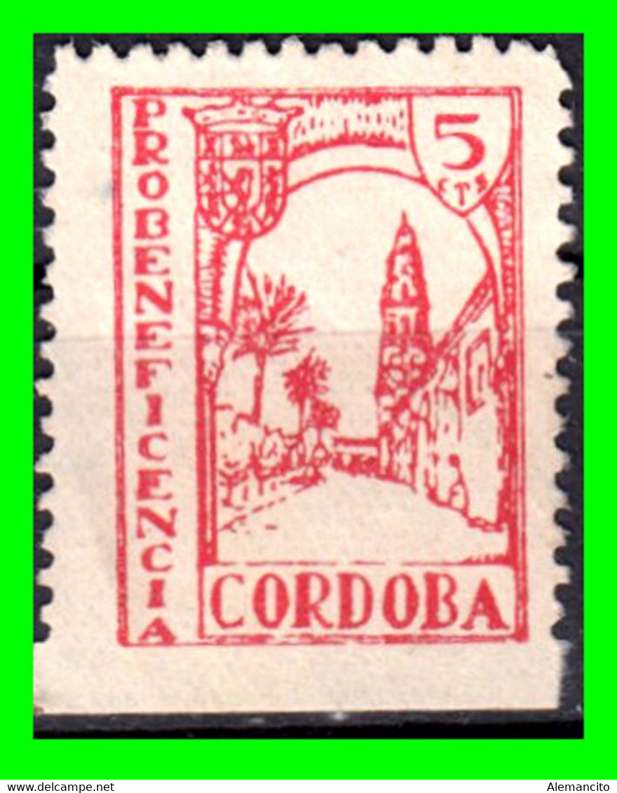 ESPAÑA. PRO BENEFICIENCIA CORDOBA SELLO 5 Ctms. GUERRA CIVIL - Steuermarken/Dienstmarken