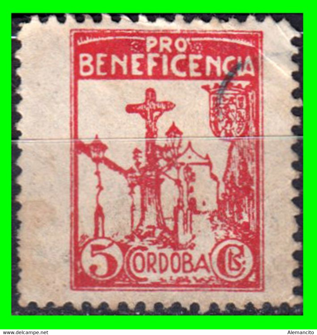 ESPAÑA. PRO BENEFICIENCIA CORDOBA SELLO 5 Ctms. GUERRA CIVIL - Steuermarken/Dienstmarken