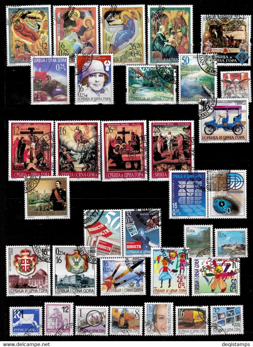 Yugoslavia / Serbia 2003 ☀ First Day Issue Cancels Lot ☀ MH / CTO - Oblitérés