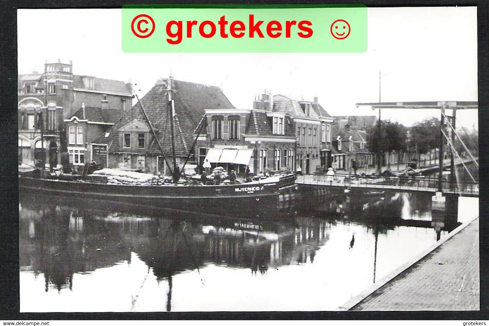 OUD SNEEK Kolk En Verlengde Westersingel Echte Foto 1972 - Sneek