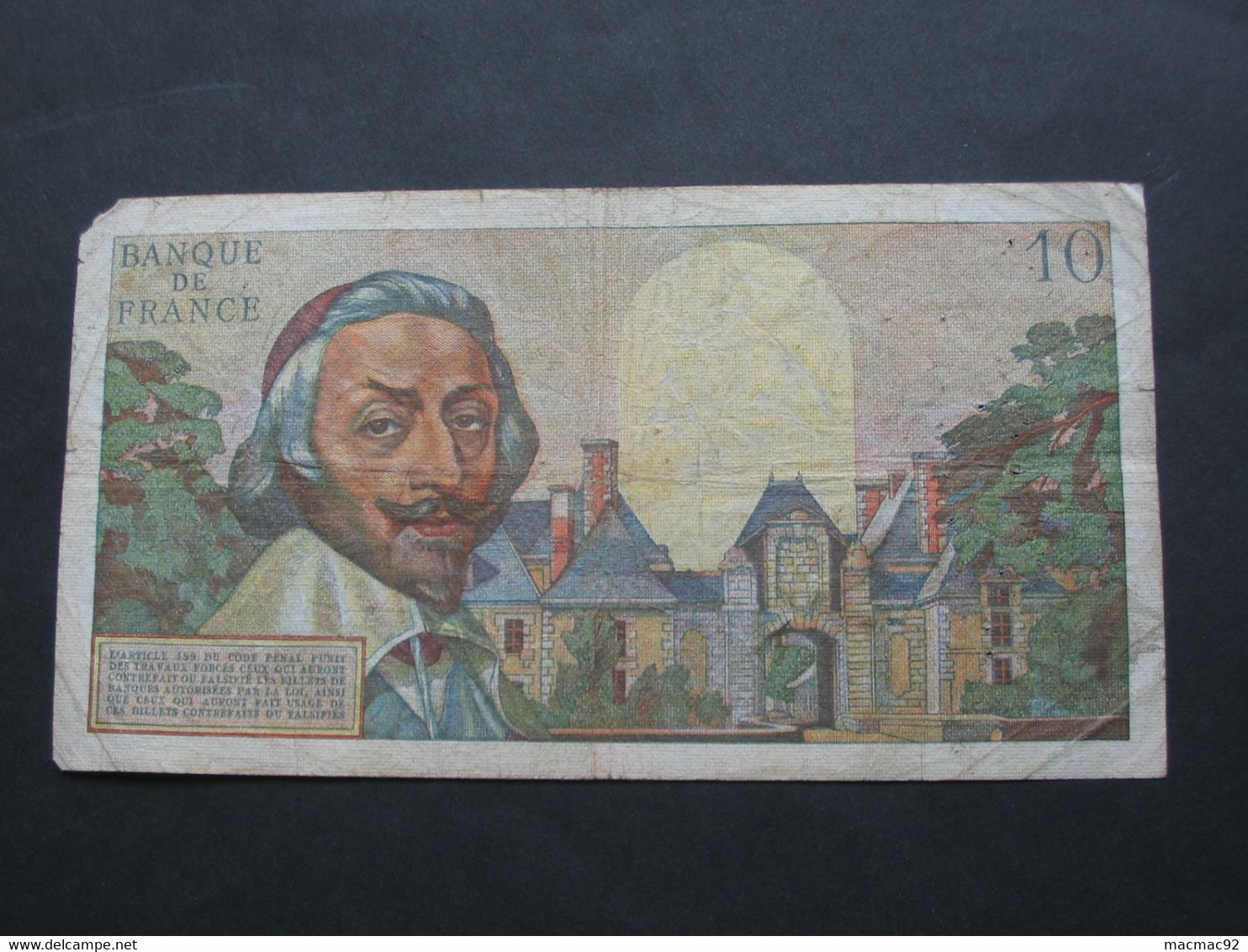 10 Dix Nouveaux Francs RICHELIEU 5-1-1961   **** EN ACHAT IMMEDIAT **** - 10 NF 1959-1963 ''Richelieu''