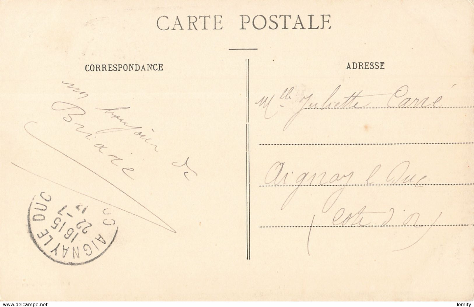 45 Briare CPA Vue Générale Cachet 1913 - Briare