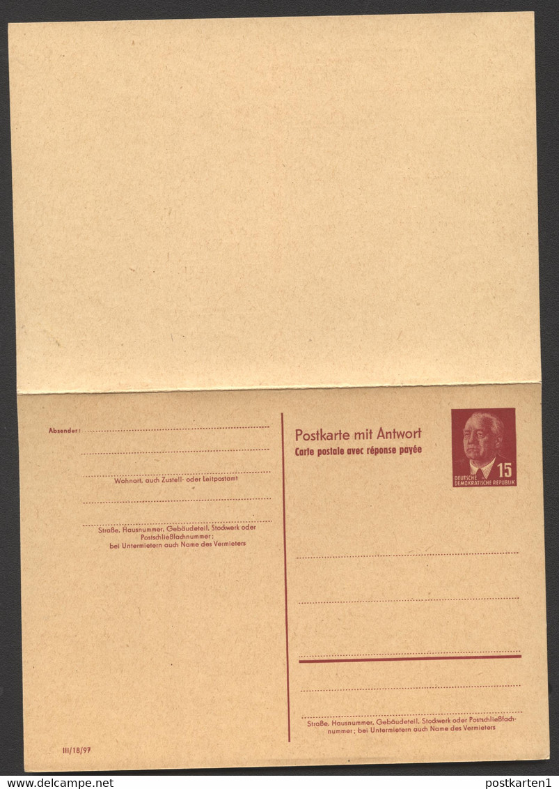 Postkarte Mit Antwort P55 Postfrisch Feinst 1953 Kat.40,00 € - Postcards - Mint