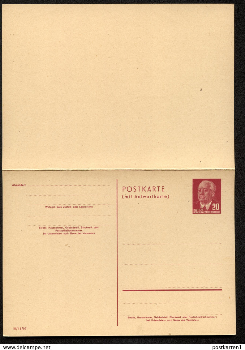 Postkarte Mit Antwort P61I Postfrisch Feinst 1955 Kat.50,00 € - Postcards - Mint