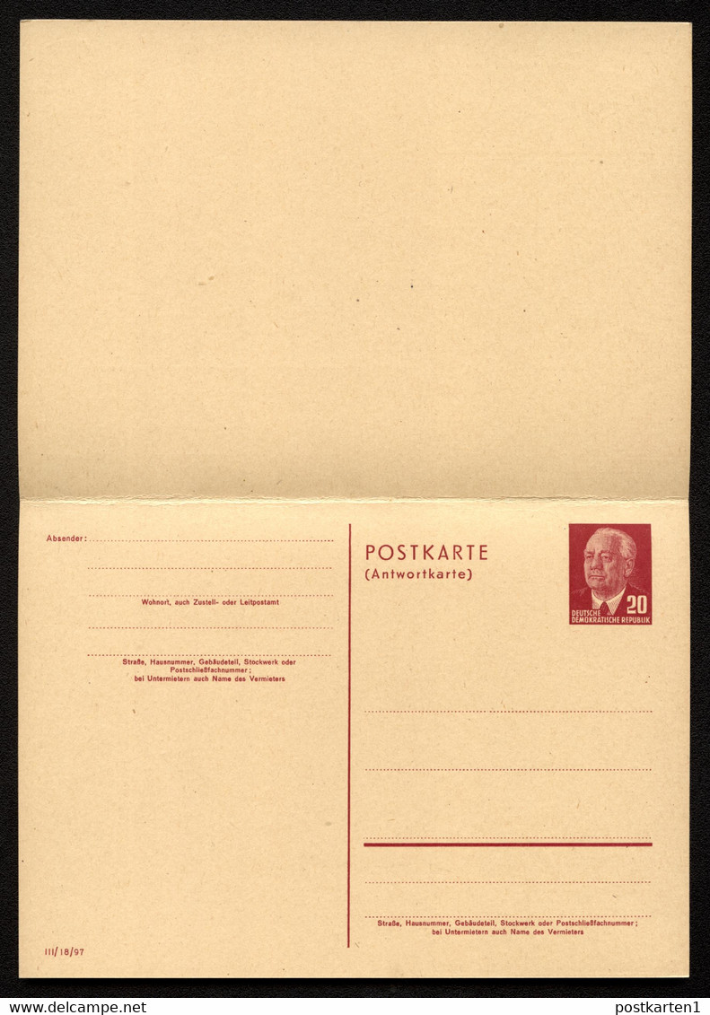 Postkarte Mit Antwort P61I Postfrisch Feinst 1955 Kat.50,00 € - Postcards - Mint