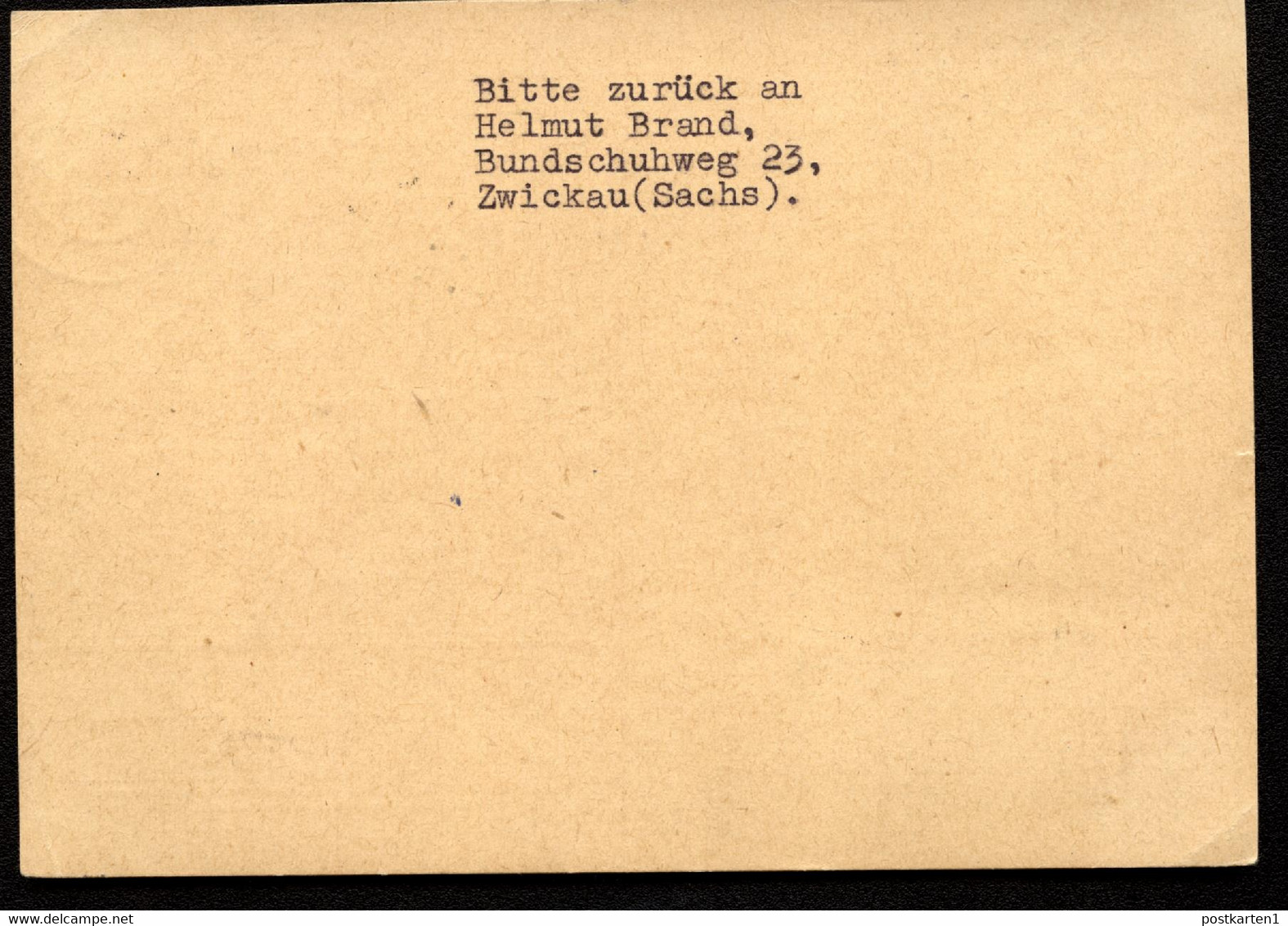 Antowrt-Postkarte P61IIA ERSTFLUG BERLIN-WARSCHAU 1956 Kat. 2200 € - Cartes Postales - Neuves