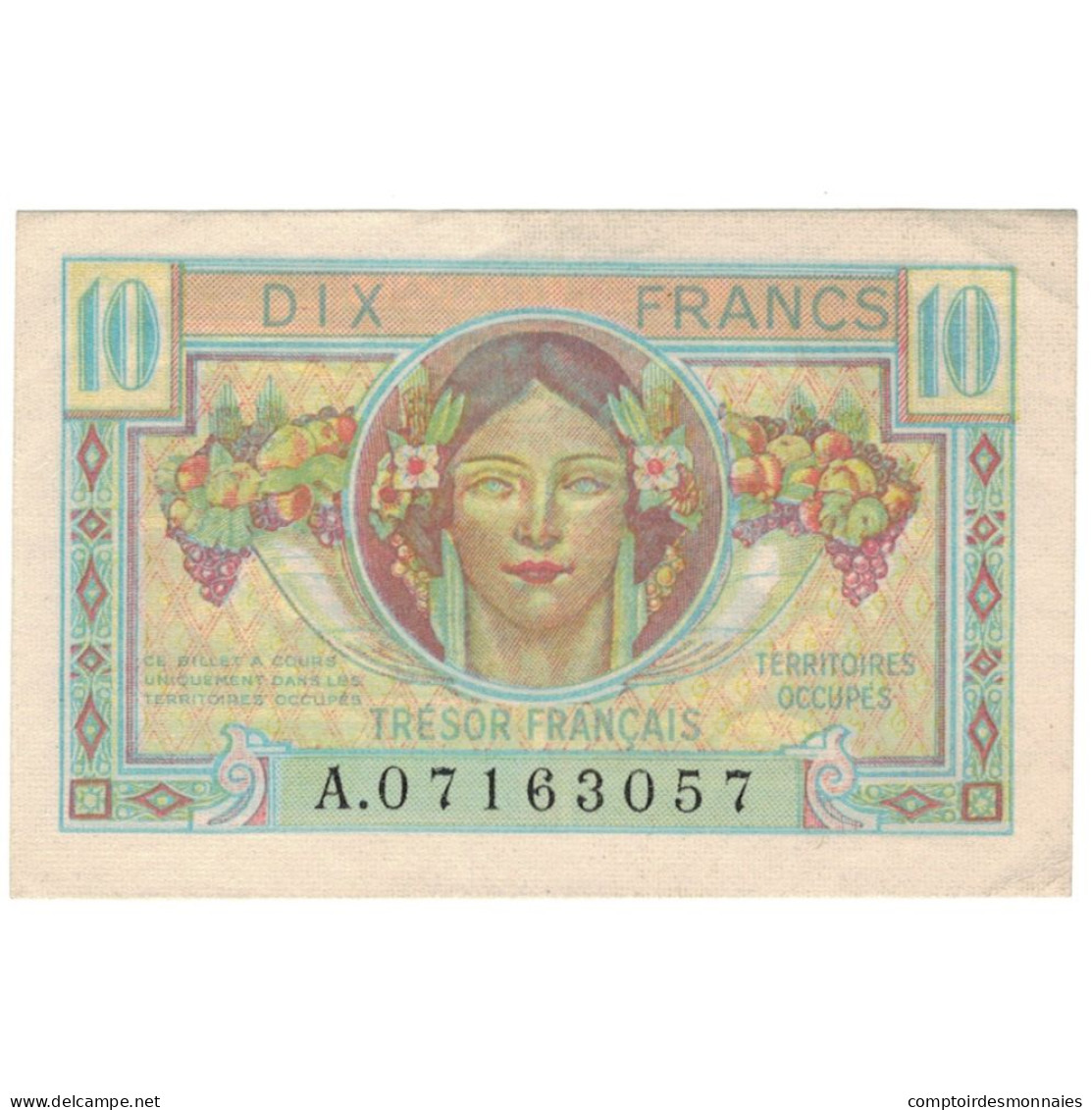 France, 10 Francs, 1947 Trésor Français, 1947, A.07163057, SUP+, Fayette:vF - 1947 Trésor Français