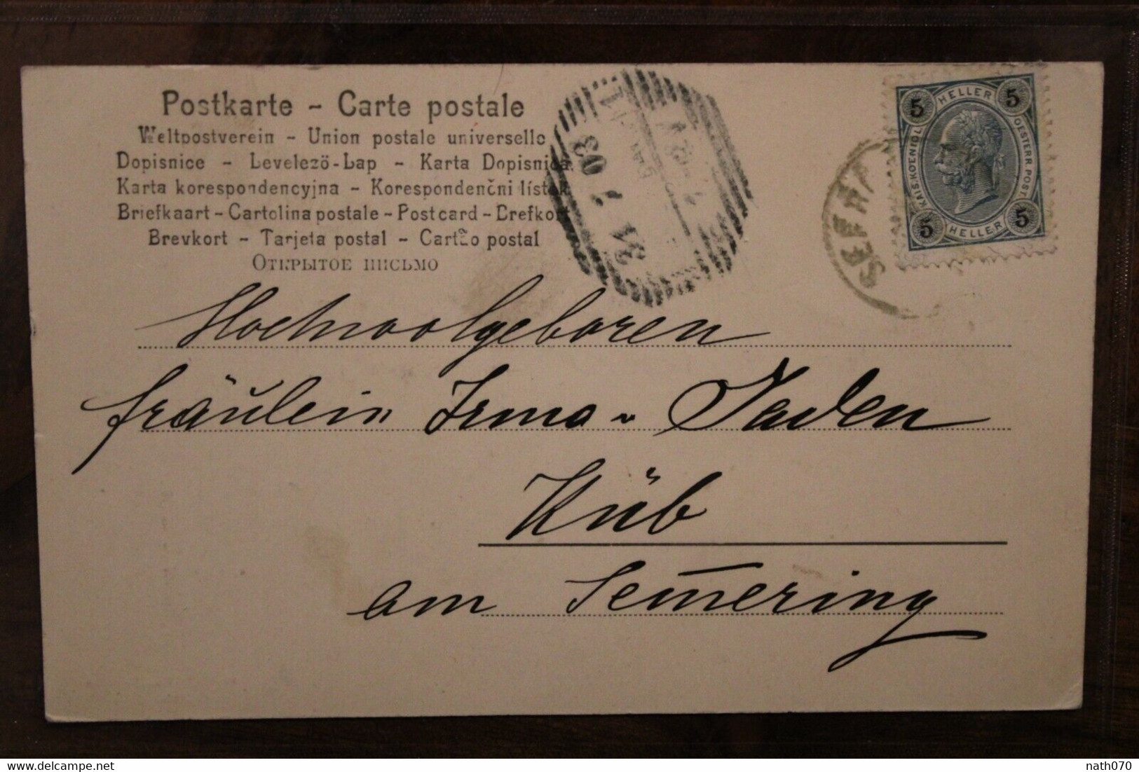 AK 1903 Karntner Gailthal CPA Semmering Osterrreich - Sonstige & Ohne Zuordnung