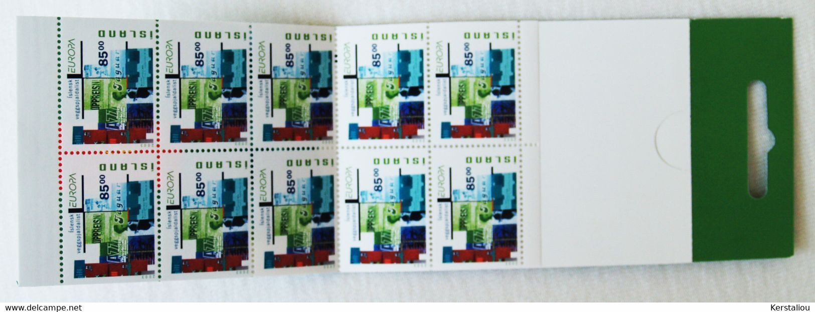 EUROPA 2003 – 2 CARNETS DE 10 TIMBRES – S/N – POSTE ISLANDAISE