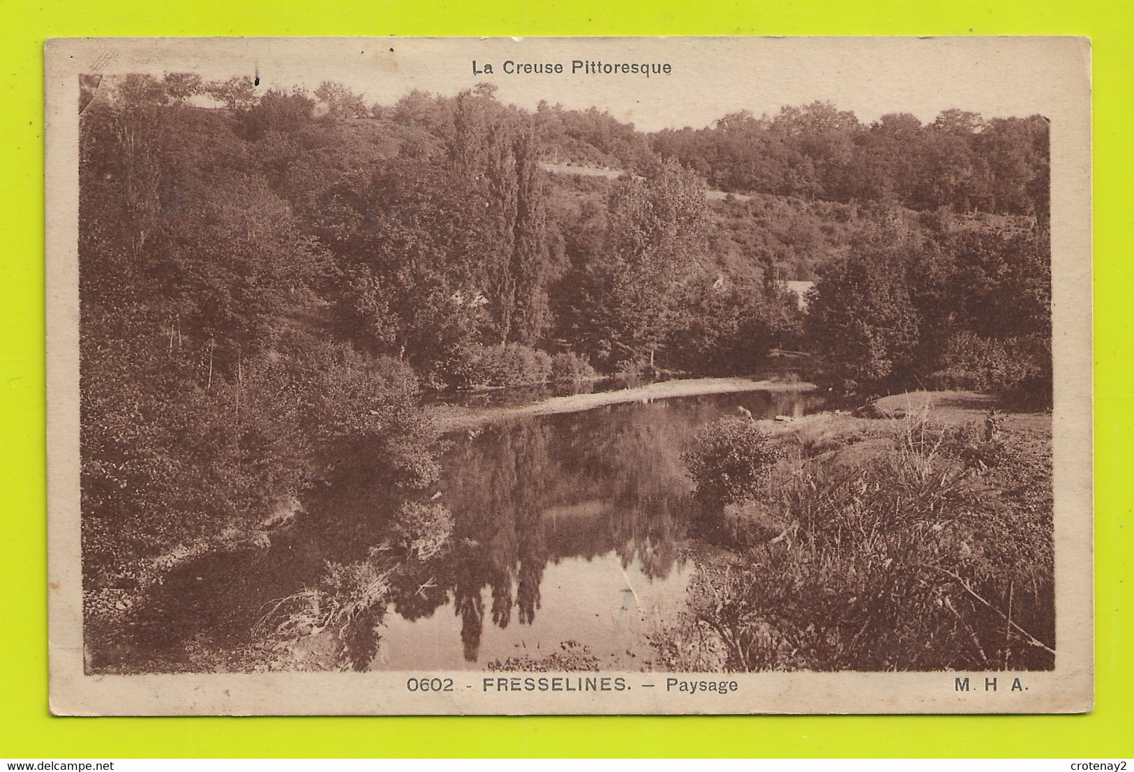 23 FRESSELINES Vers Dun Le Palestel N°0602 Paysage De La Creuse Pittoresque M.H.A VOIR DOS En 1935 - Dun Le Palestel