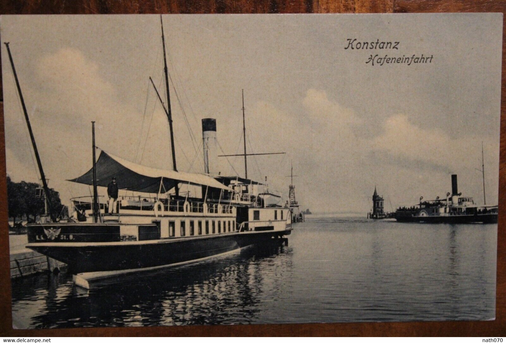 Ak CPA 1906 Konstanz Hafeneinfahrt Gruss Aus Deutsches Reich - Konstanz