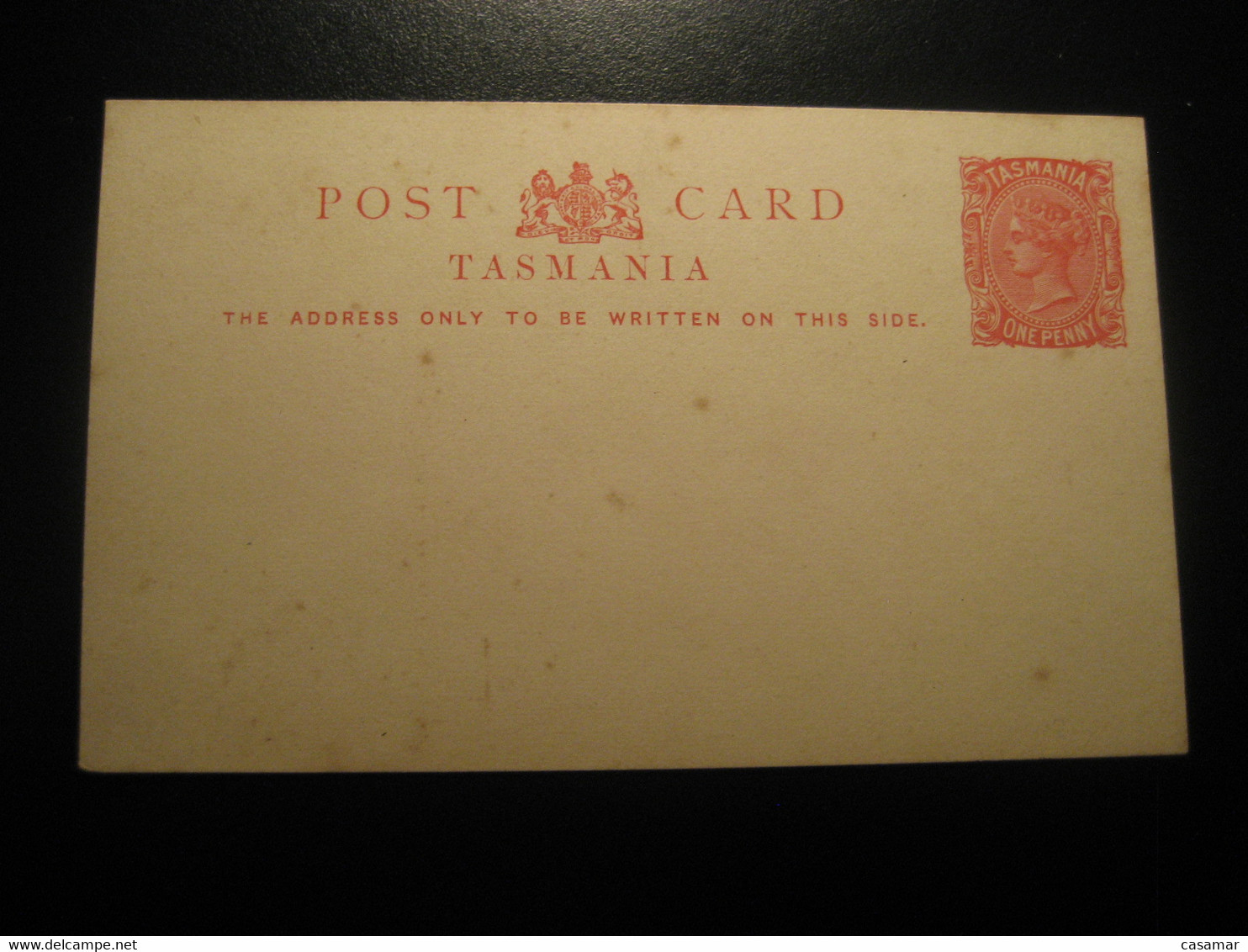 1 Penny TASMANIA Post Card AUSTRALIA Postal Stationery Card - Covers & Documents