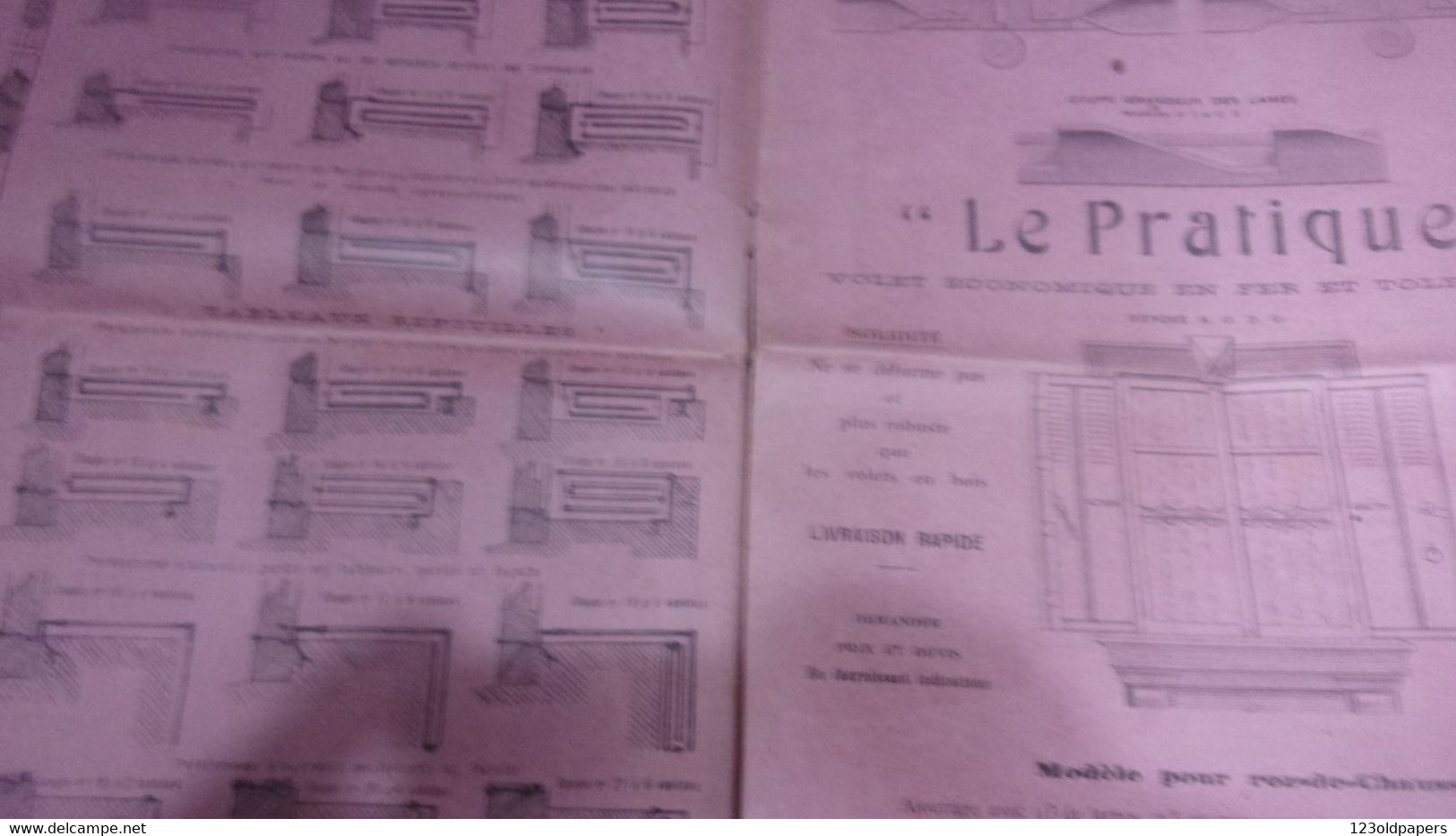 VIERZON VILLAGE CATALOGUE BOIREAUX LAVEZARD CIRCA 1930 FERMETURE METALLIQUES PERSIENNES RIDEAUX... - Centre - Val De Loire