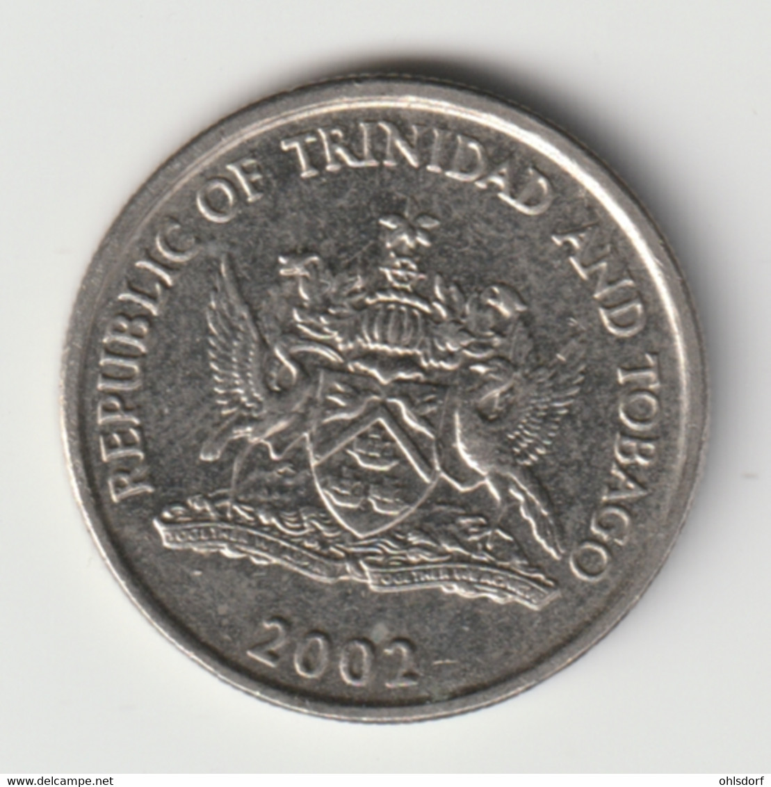 TRINIDAD & TOBAGO 2002: 25 Cents, KM 32 - Trinidad & Tobago