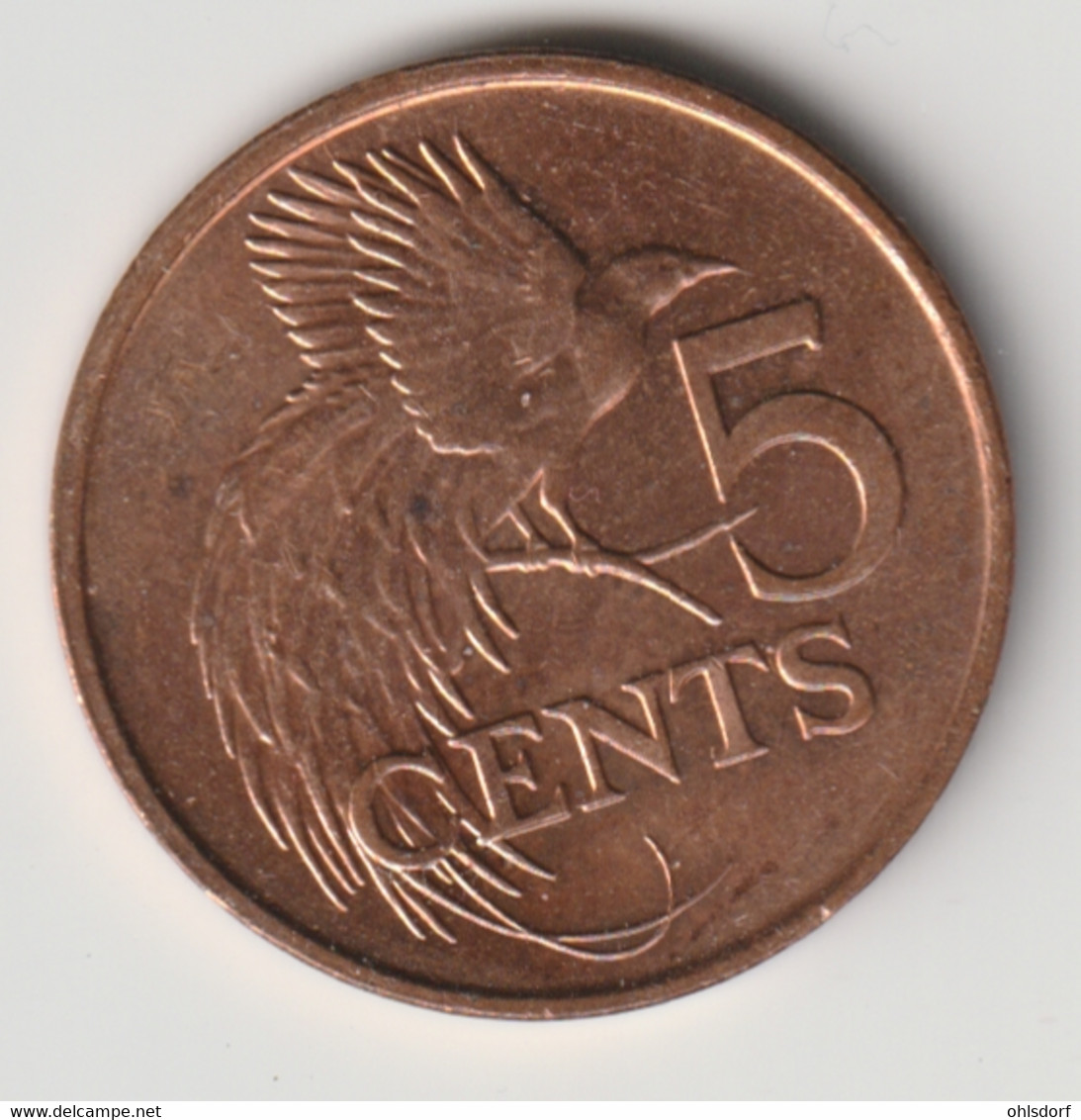 TRINIDAD & TOBAGO 2007: 5 Cents, KM 30 - Trinité & Tobago