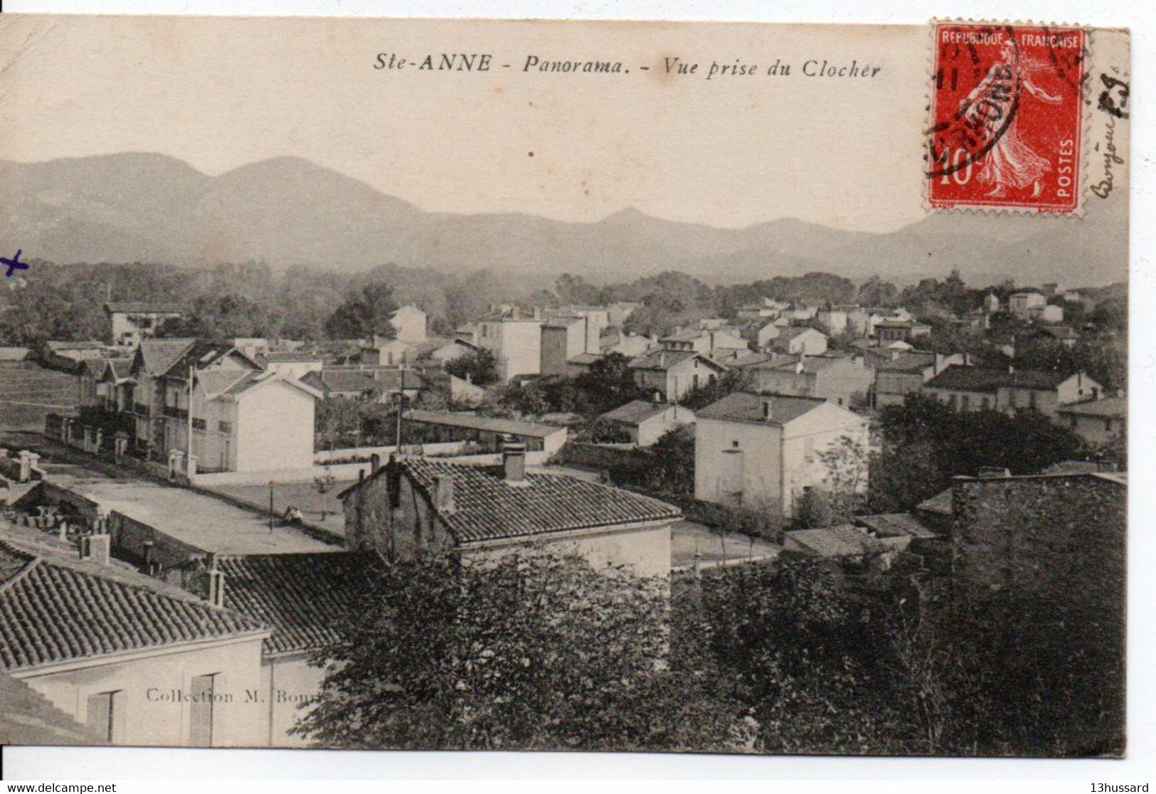 Carte Postale Ancienne Marseille - Sainte Anne. Panorama. Vue Prise Du Clocher - Quartiers Nord, Le Merlan, Saint Antoine