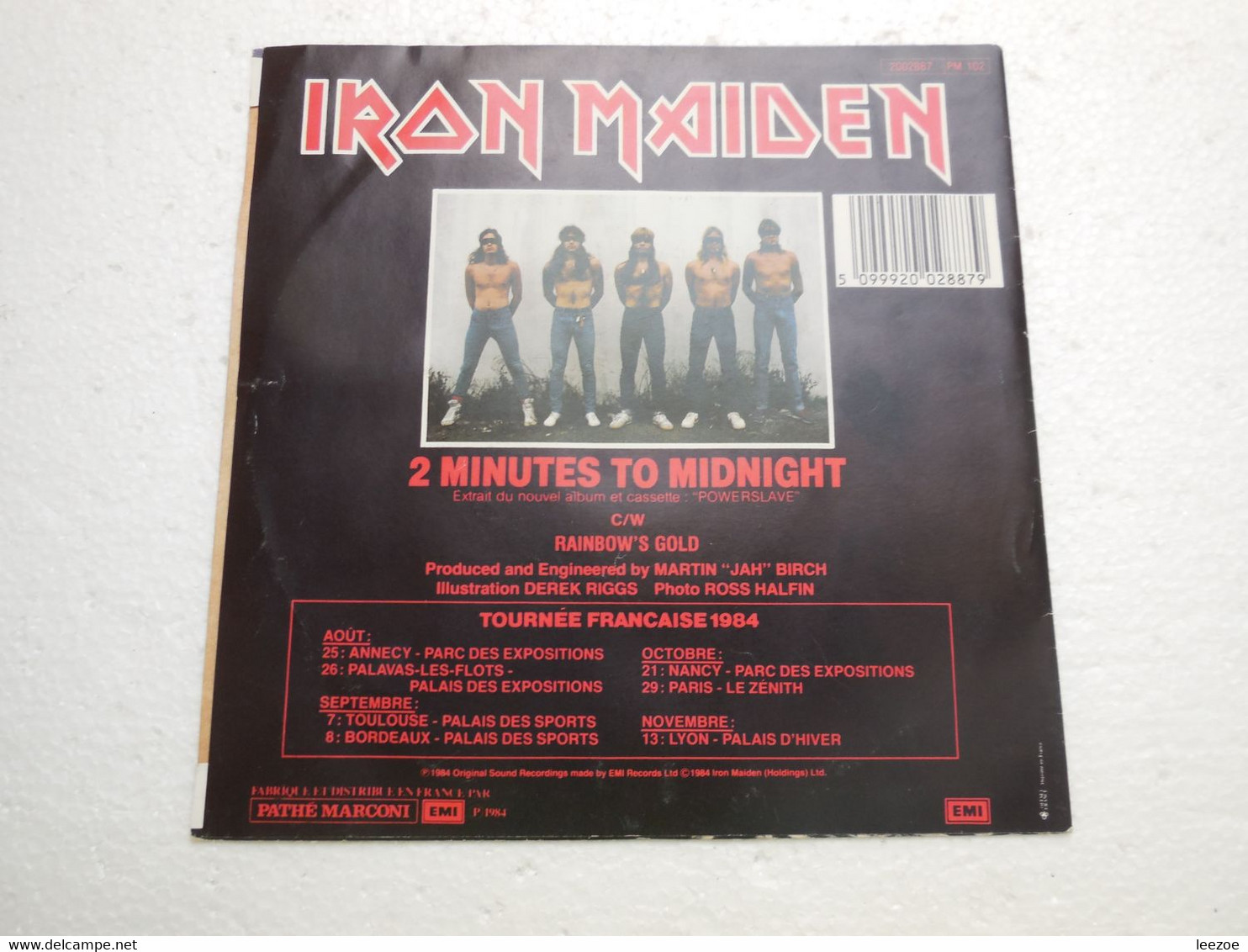 VINYLE IRON MAIDEN : 2 MINUTES TO MIDNIGHT, Bel état......PIN02.22 - 45 T - Maxi-Single