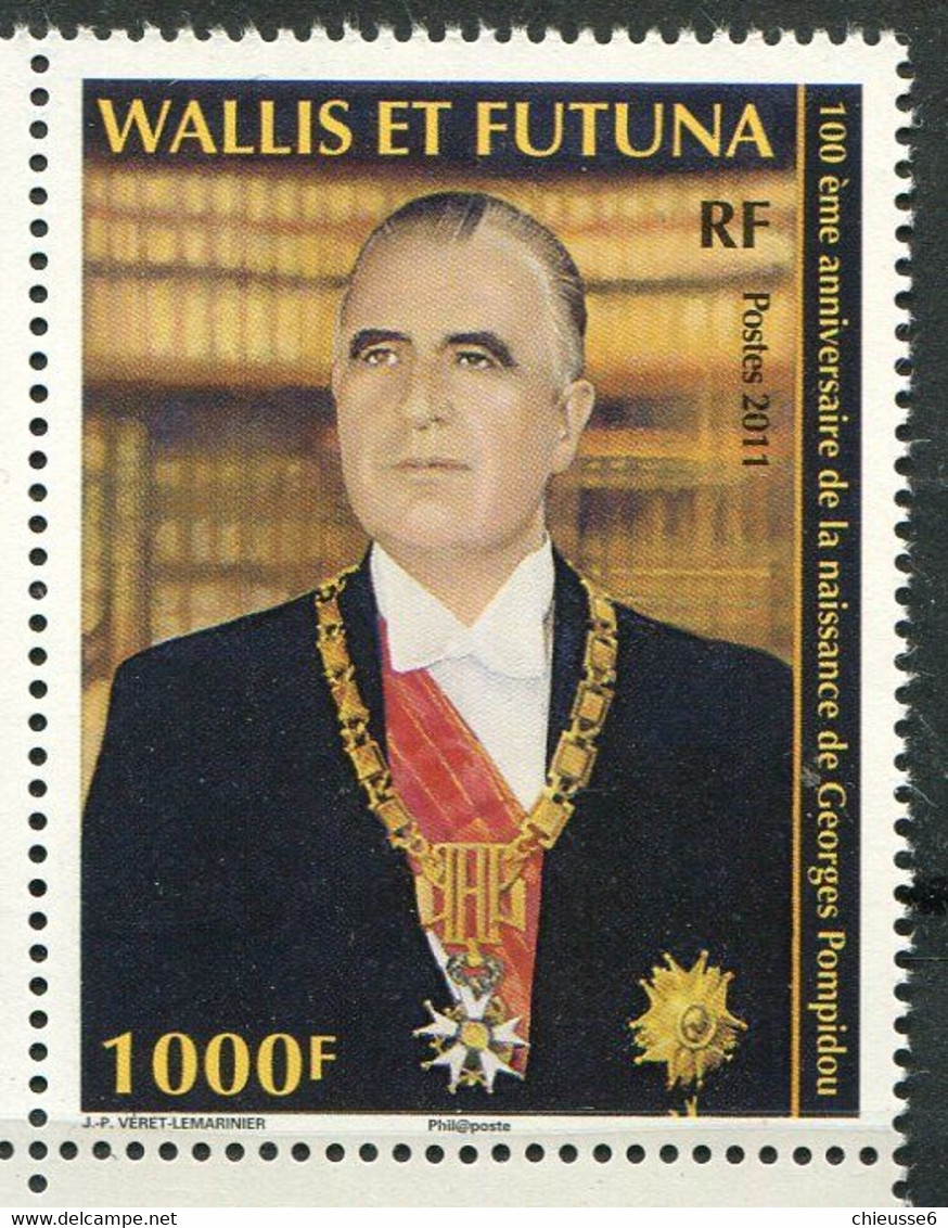 Wallis ** N° 753 - Pompidou - Unused Stamps