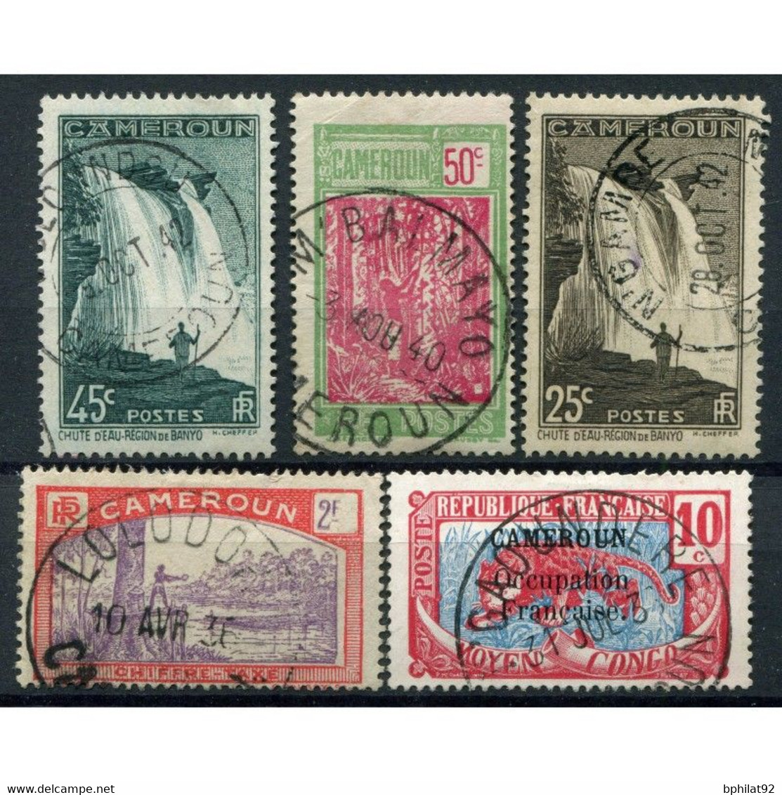 !!! LOT D'OBLITERATIONS CHOISIES DE BUREAUX DU CAMEROUN - Used Stamps