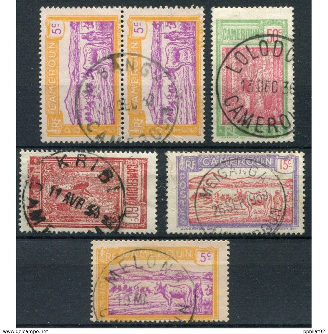 !!! LOT D'OBLITERATIONS CHOISIES DE BUREAUX DU CAMEROUN - Used Stamps
