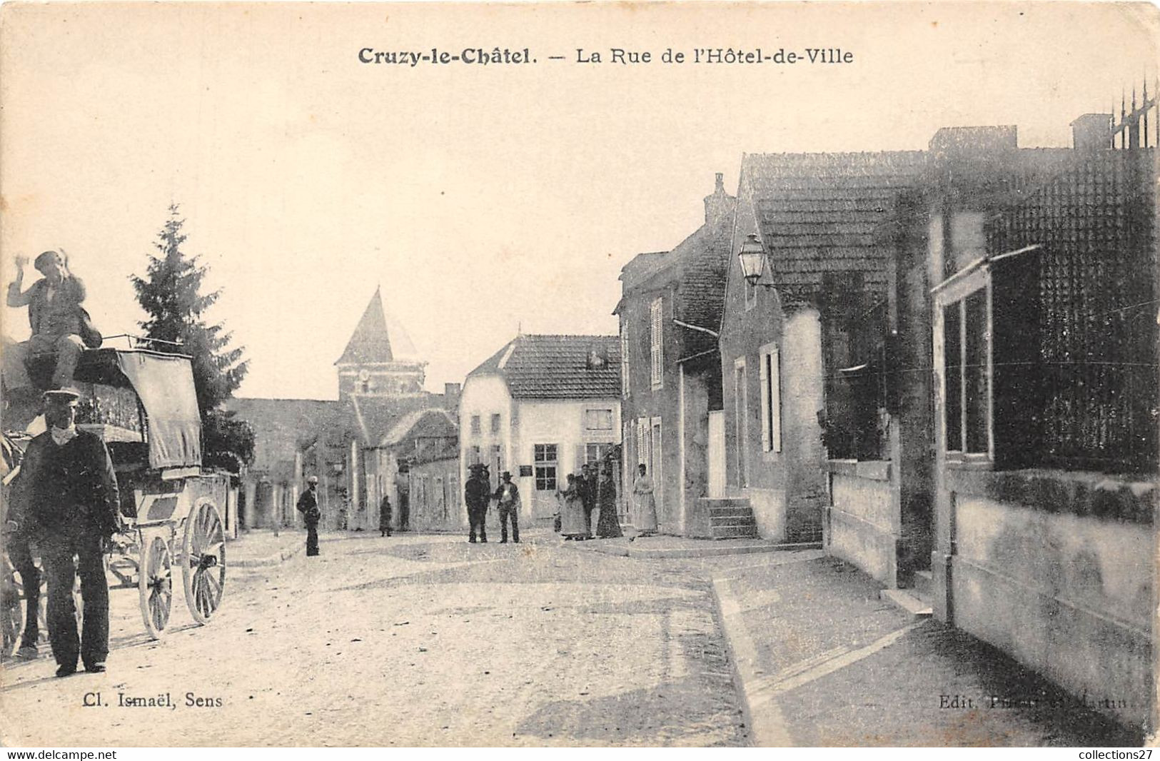 89-CRUZY-LE-CHÂTEL- RUE DE L'HÔTEL DE VILLE - Cruzy Le Chatel