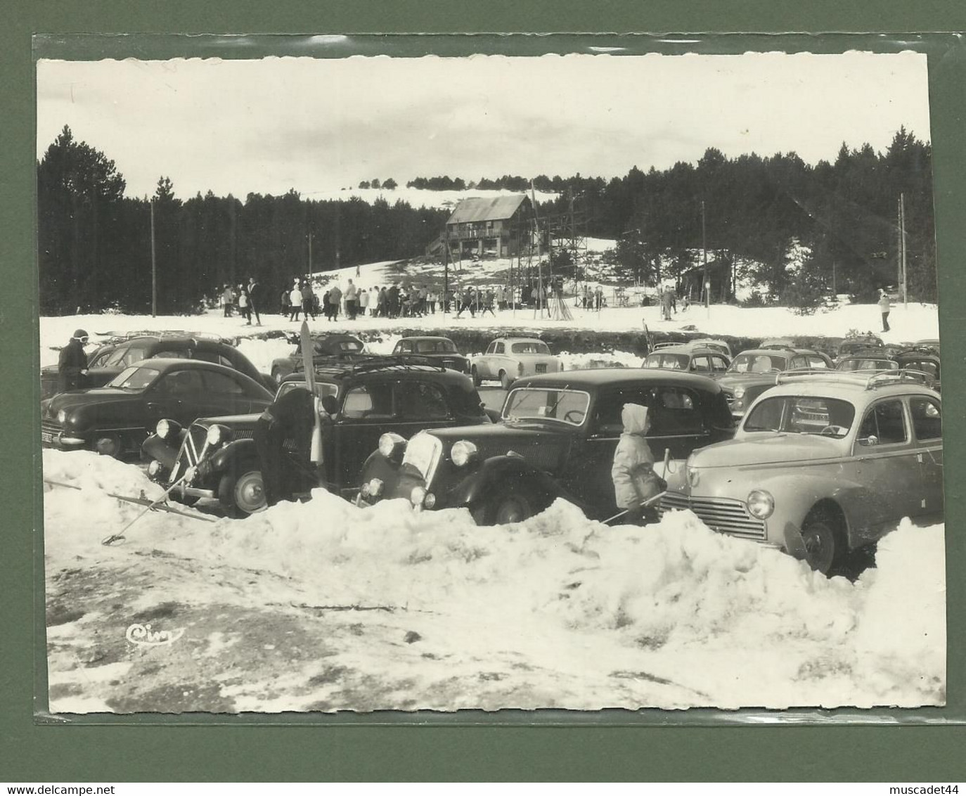 CARTE  POSTALE 66 PYRENEES ORIENTALES FONT ROMEU LA POULE AU POT TRACTIONS CITROEN 203 PEUGEOT GROS PLAN - Autres & Non Classés