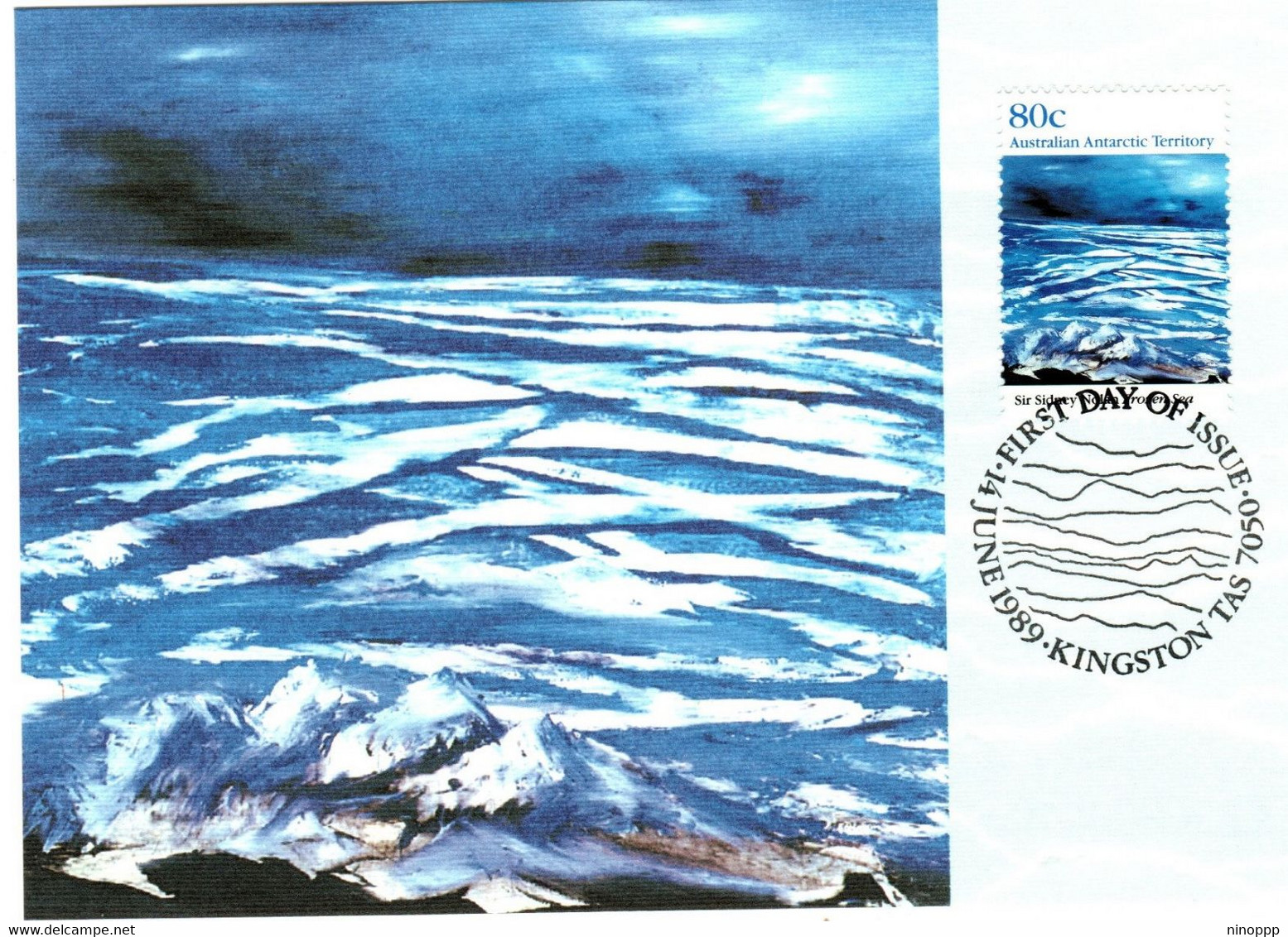 Australian Antarctic Territory 1989 Landscapes,Frozen Sea,maximum Card - Maximumkarten