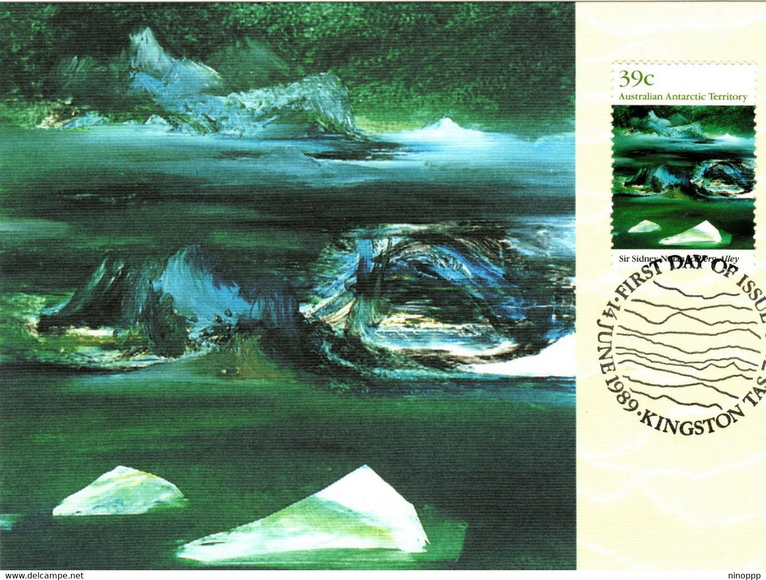 Australian Antarctic Territory 1989 Landscapes,Iceberg Alley,maximum Card - Maximumkarten