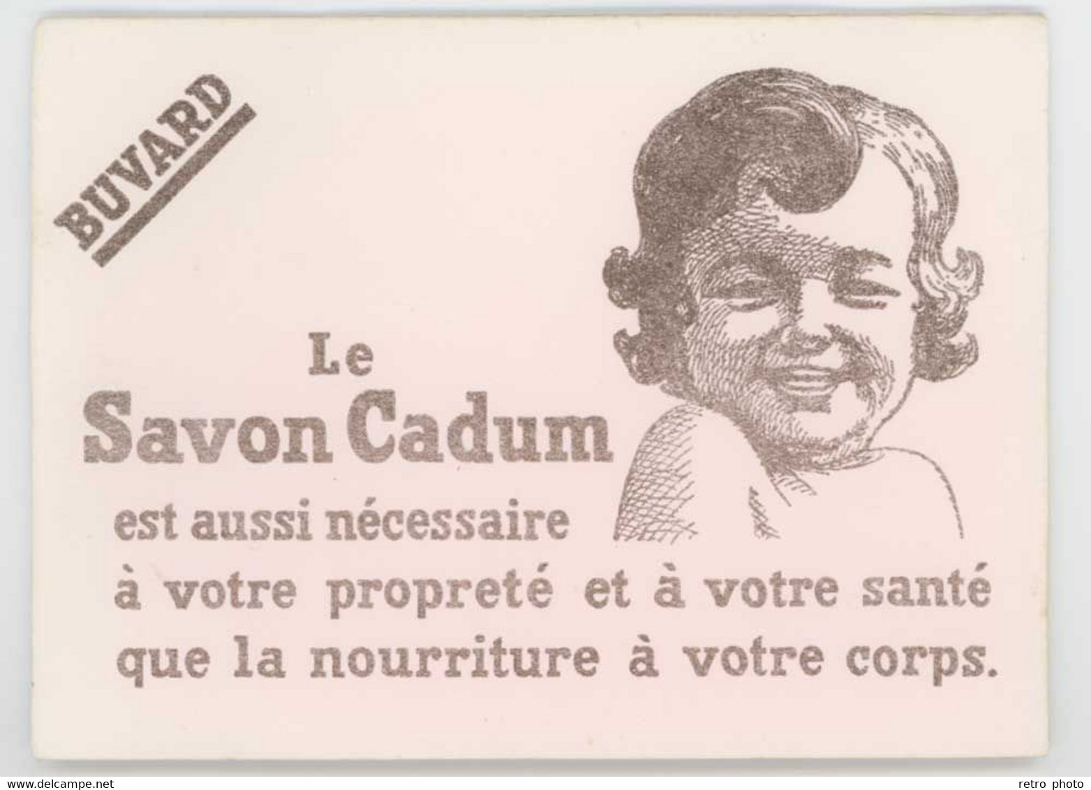 Buvard Savon Cadum , Bébé - C