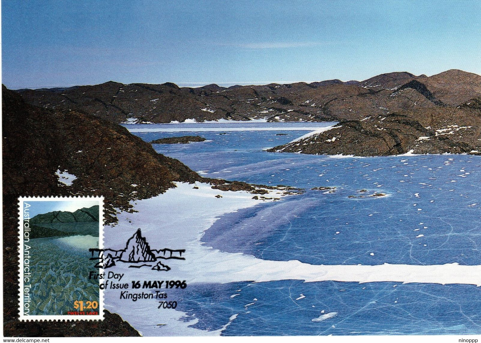 Australian Antarctic Territory 1996 Landscapes,Twelve Lake,maximum Card - Tarjetas – Máxima