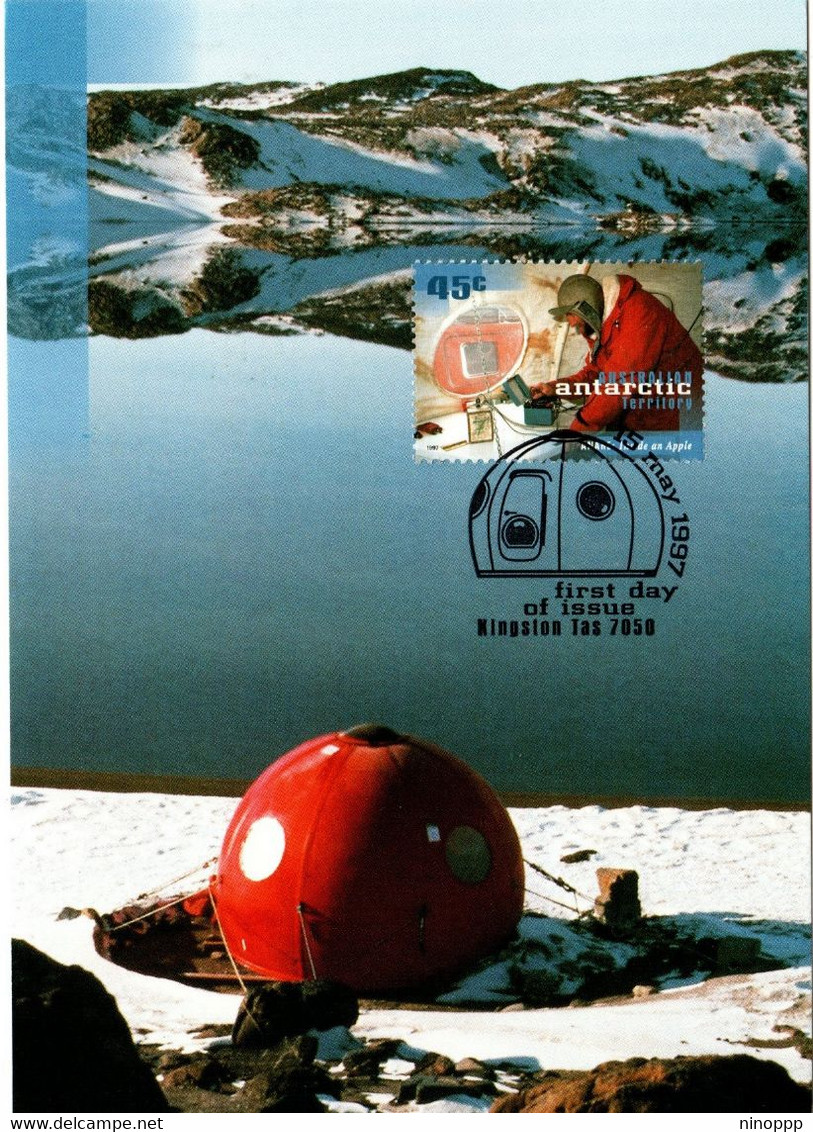 Australian Antarctic Territory 1997 50th Anniversary ANARE,Inside An Apple,maximum Card - Maximumkarten
