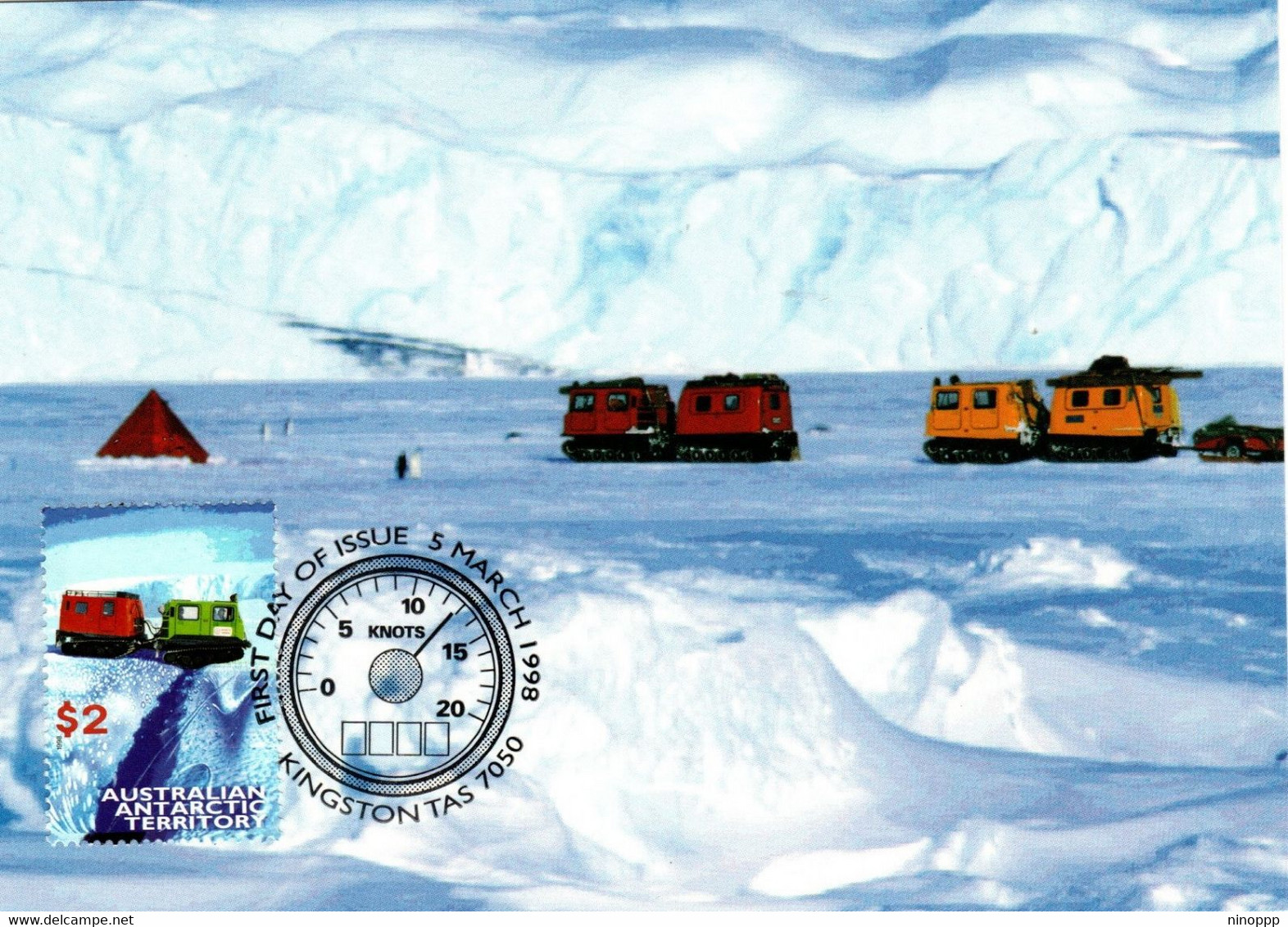 Australian Antarctic Territory 1998 Transports,Antarctic Hagglunds,maximum Card - Cartoline Maximum