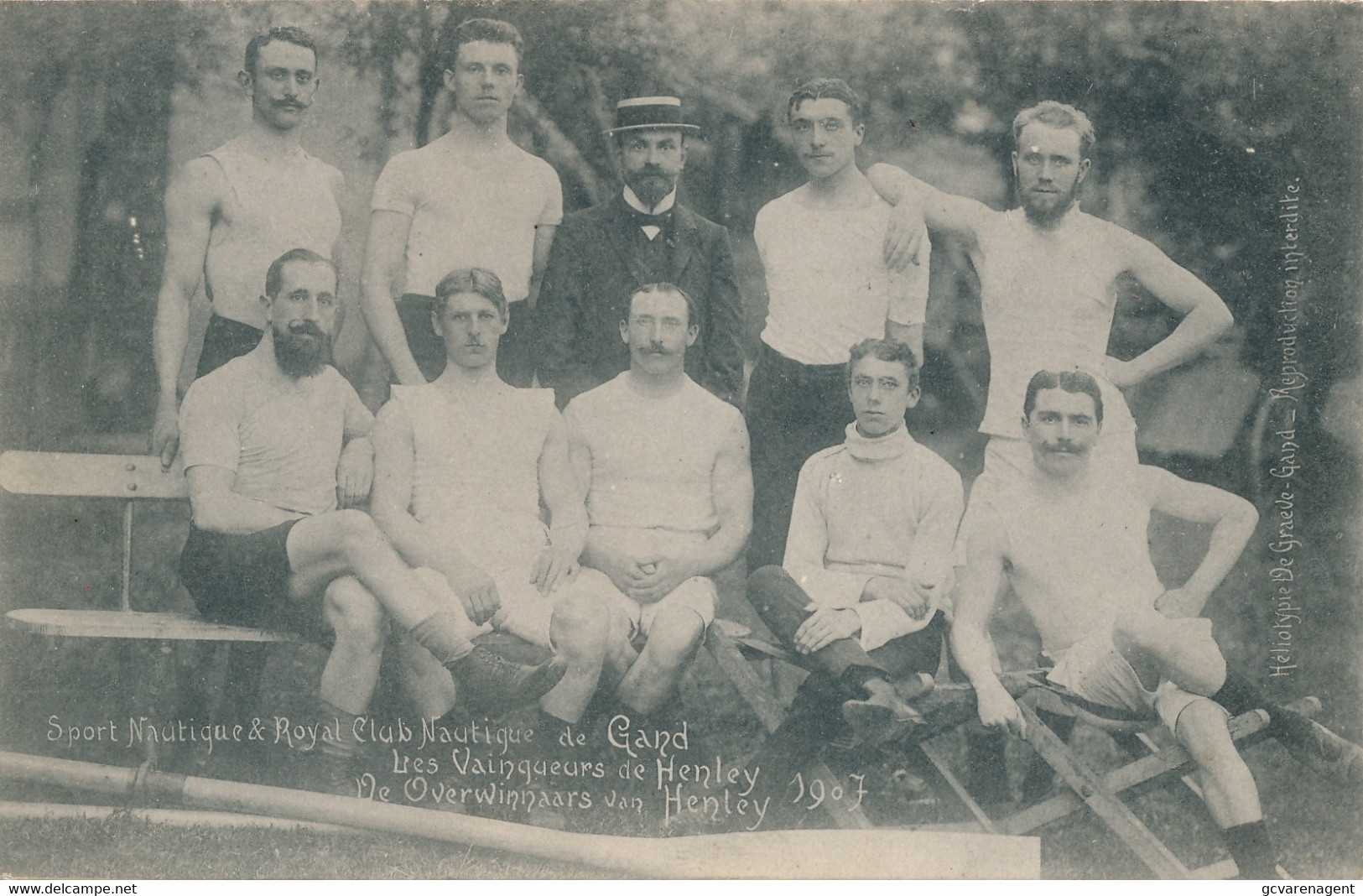 SPORT NAUTIQUE & ROYAL CLUB NAUTIQUE DE GAND LES VAINCOURS DE HENLEY 1907     2 SCANS - Rowing